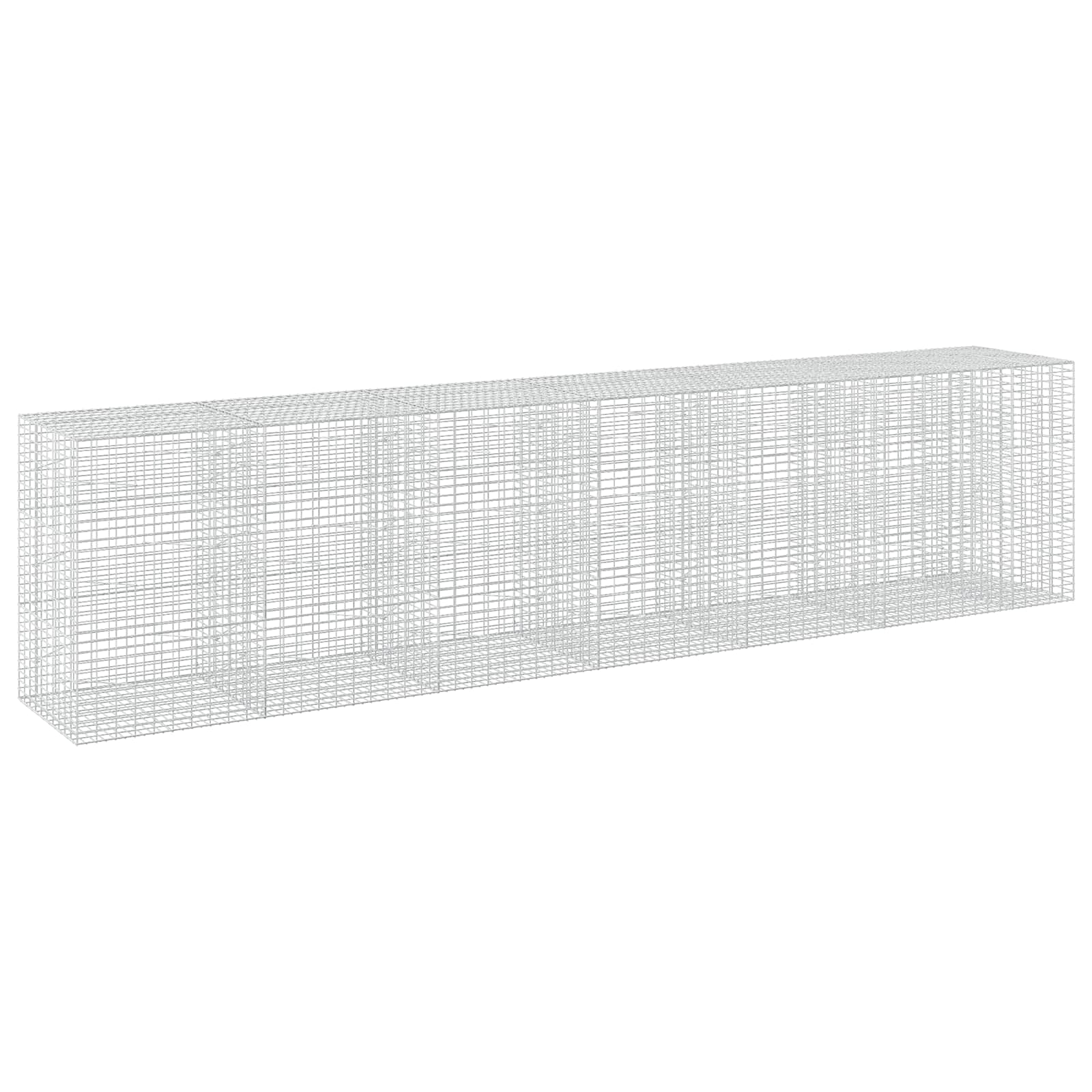 Gabione Mit 5 Mm Draht Und 5x10 Cm Maschen 650x100x150 Cm Vidaxl