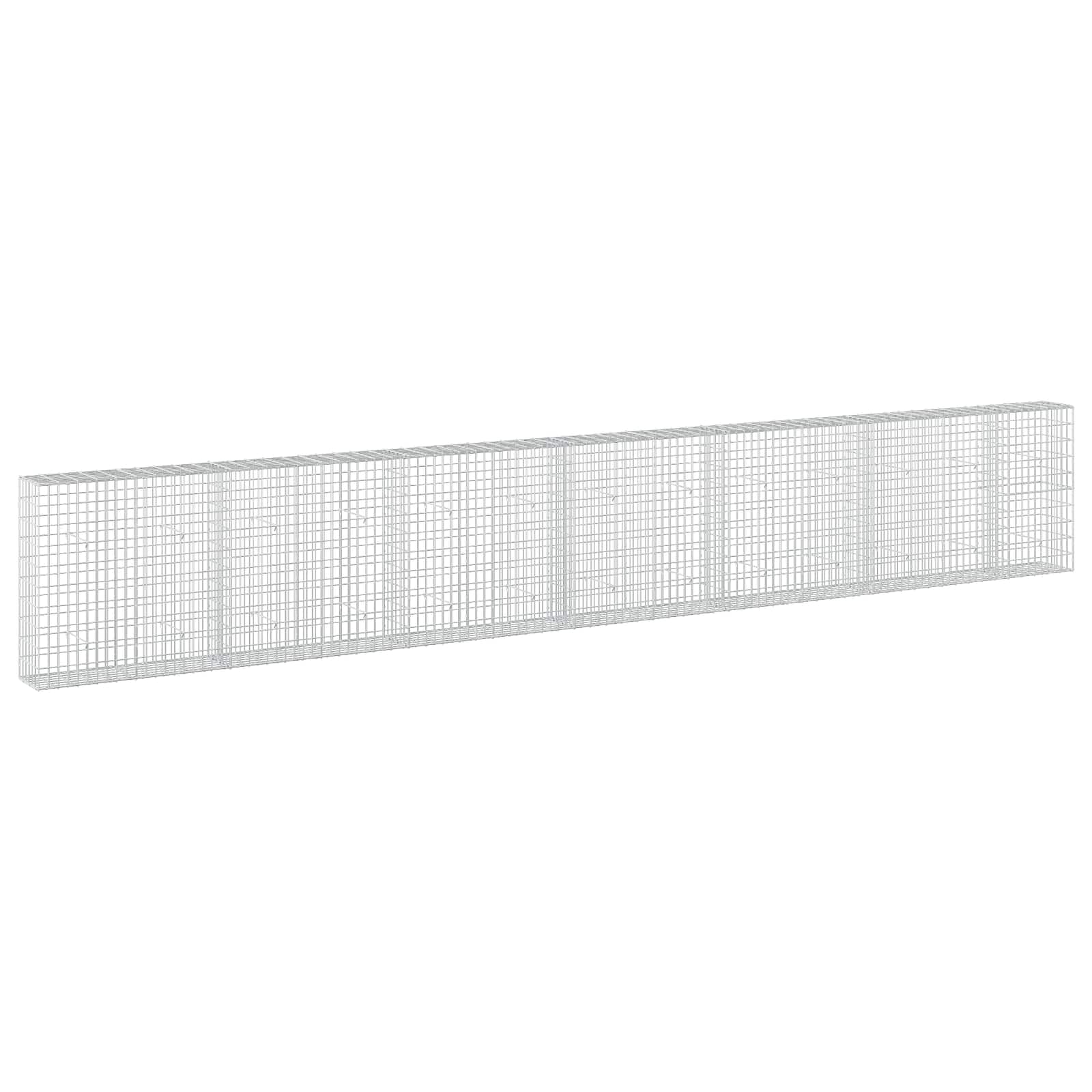 Gabione Mit 5 Mm Draht Und 5x10 Cm Maschen 650x30x100 Cm Vidaxl
