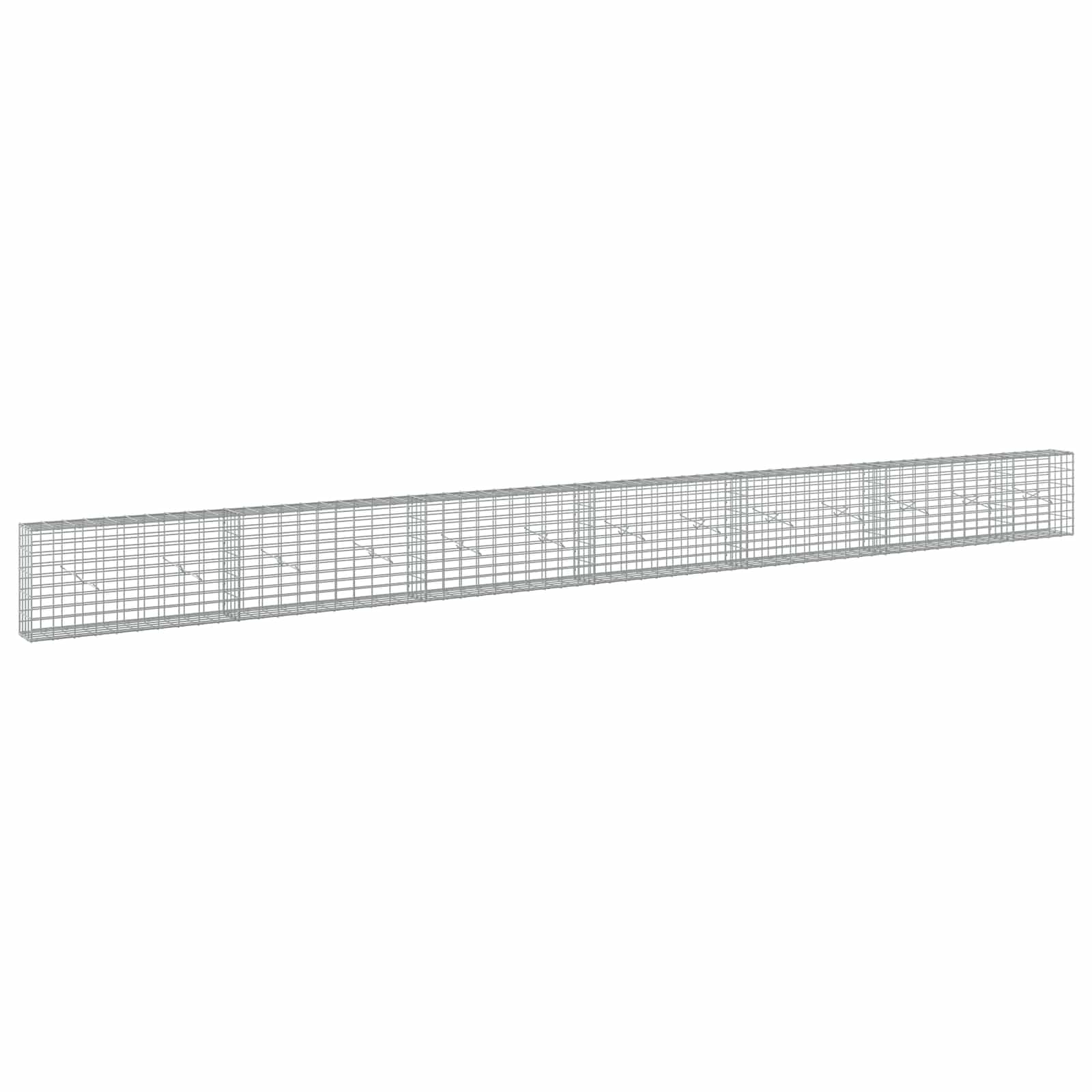 Gabione Mit 5 Mm Draht Und 5x10 Cm Maschen 650x20x50 Cm Vidaxl