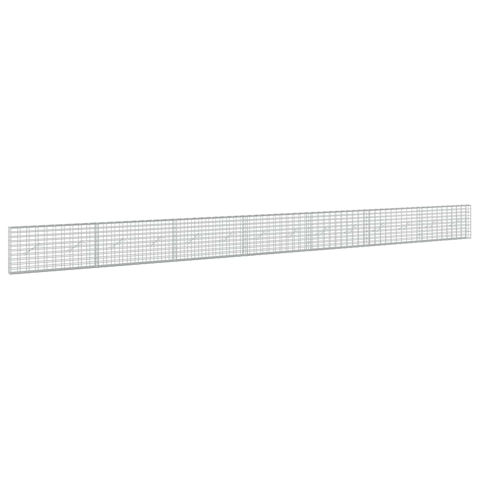 Gabione Mit 5 Mm Draht Und 5x10 Cm Maschen 700x10x50 Cm Vidaxl
