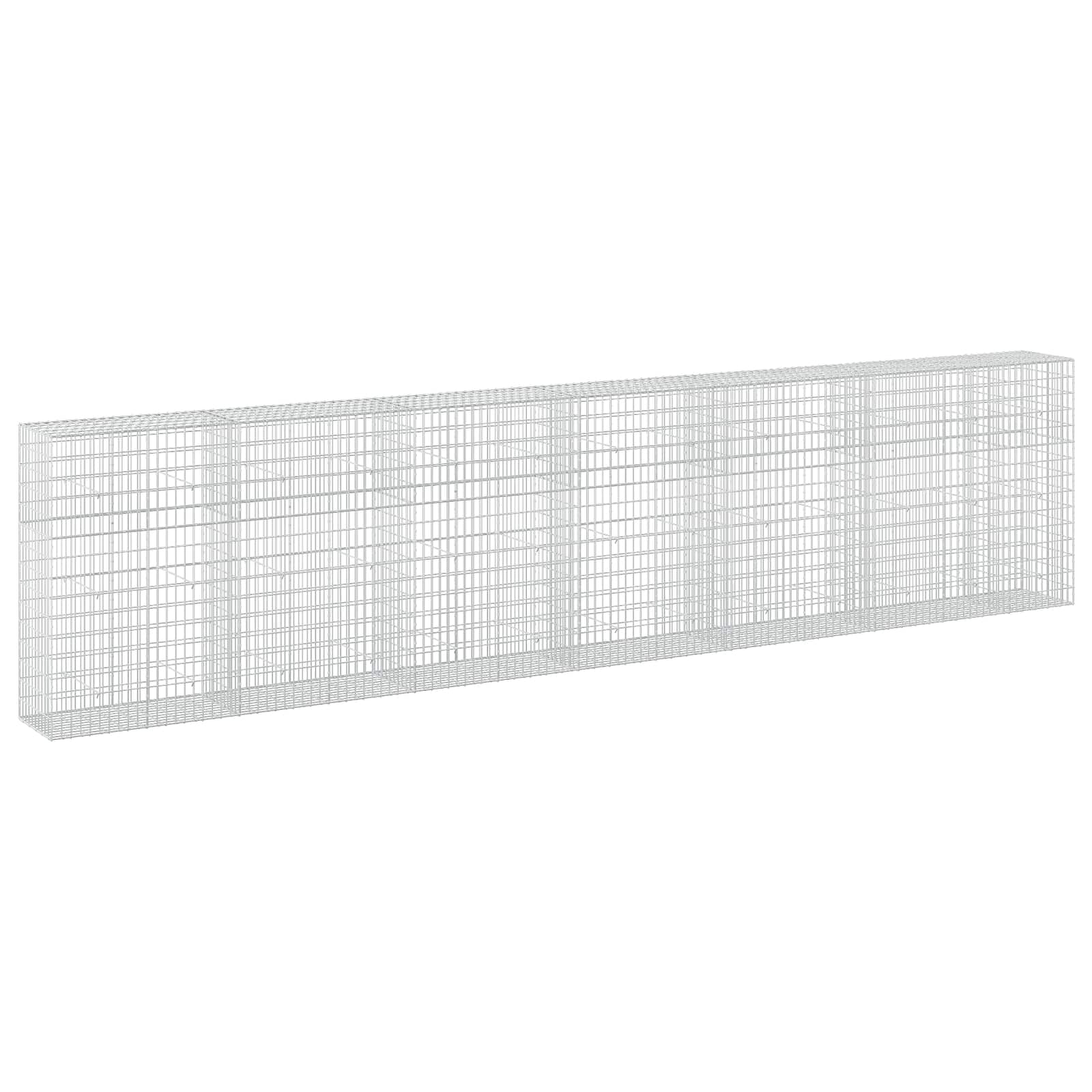 Gabione Mit 5 Mm Draht Und 5x10 Cm Maschen 650x50x150 Cm Vidaxl