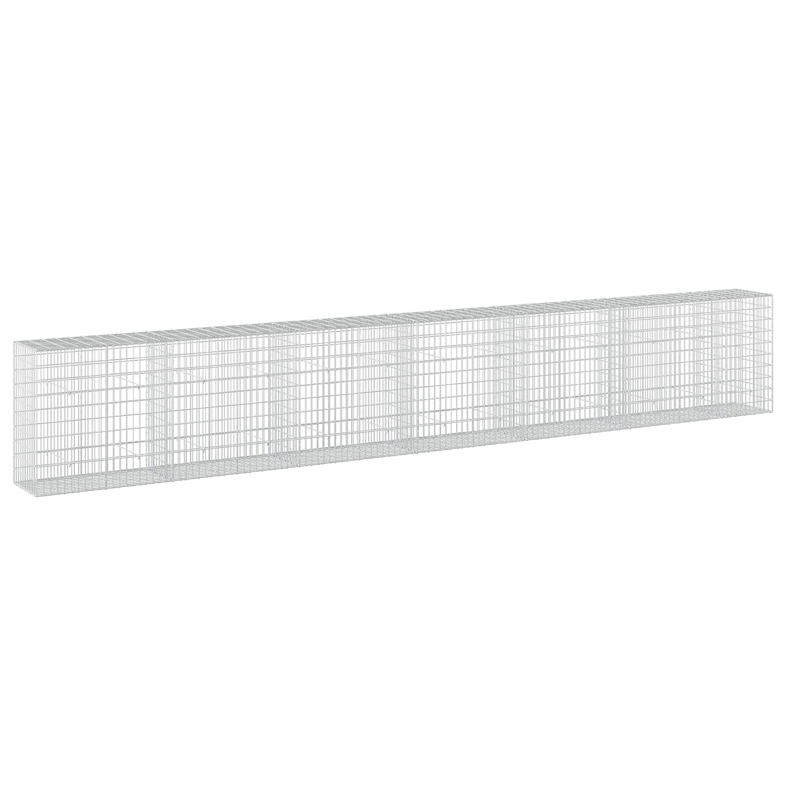 Gabione Mit 5 Mm Draht Und 5x10 Cm Maschen 650x50x100 Cm Vidaxl