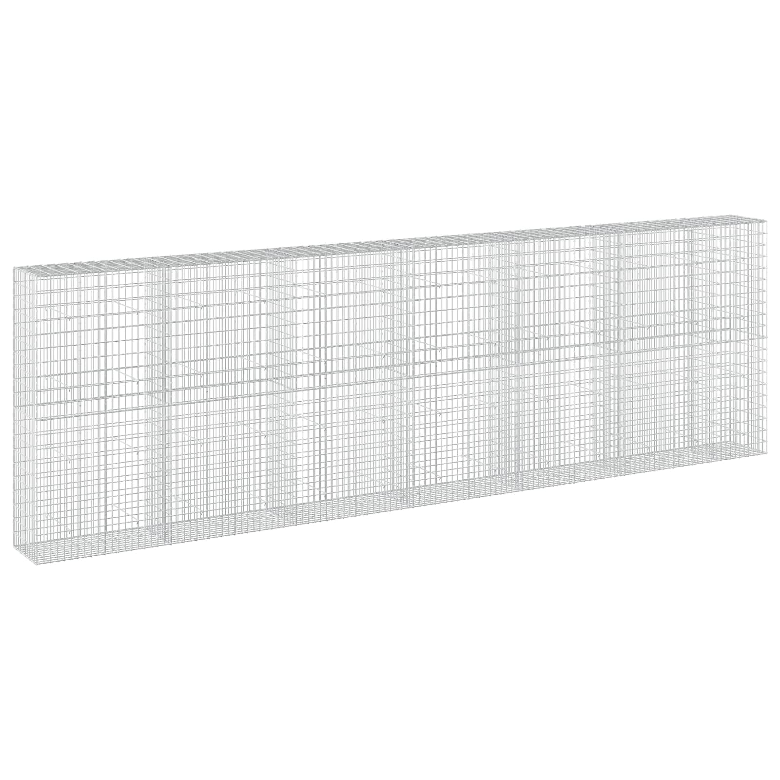 Gabione Mit 5 Mm Draht Und 5x10 Cm Maschen 650x50x200 Cm Vidaxl