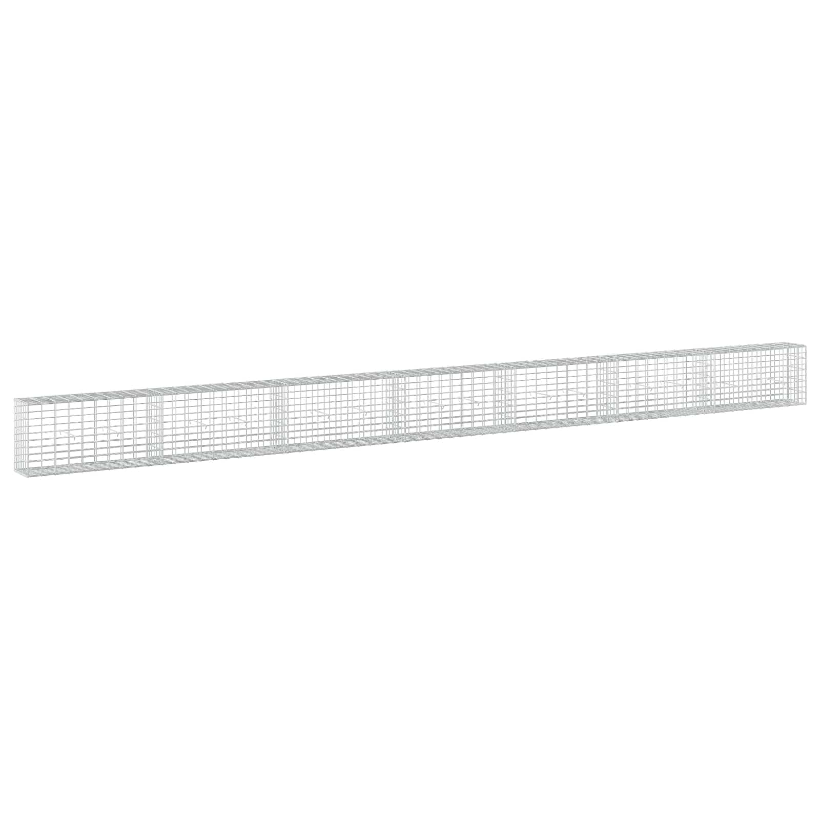 Gabione Mit 5 Mm Draht Und 5x10 Cm Maschen 700x30x50 Cm Vidaxl