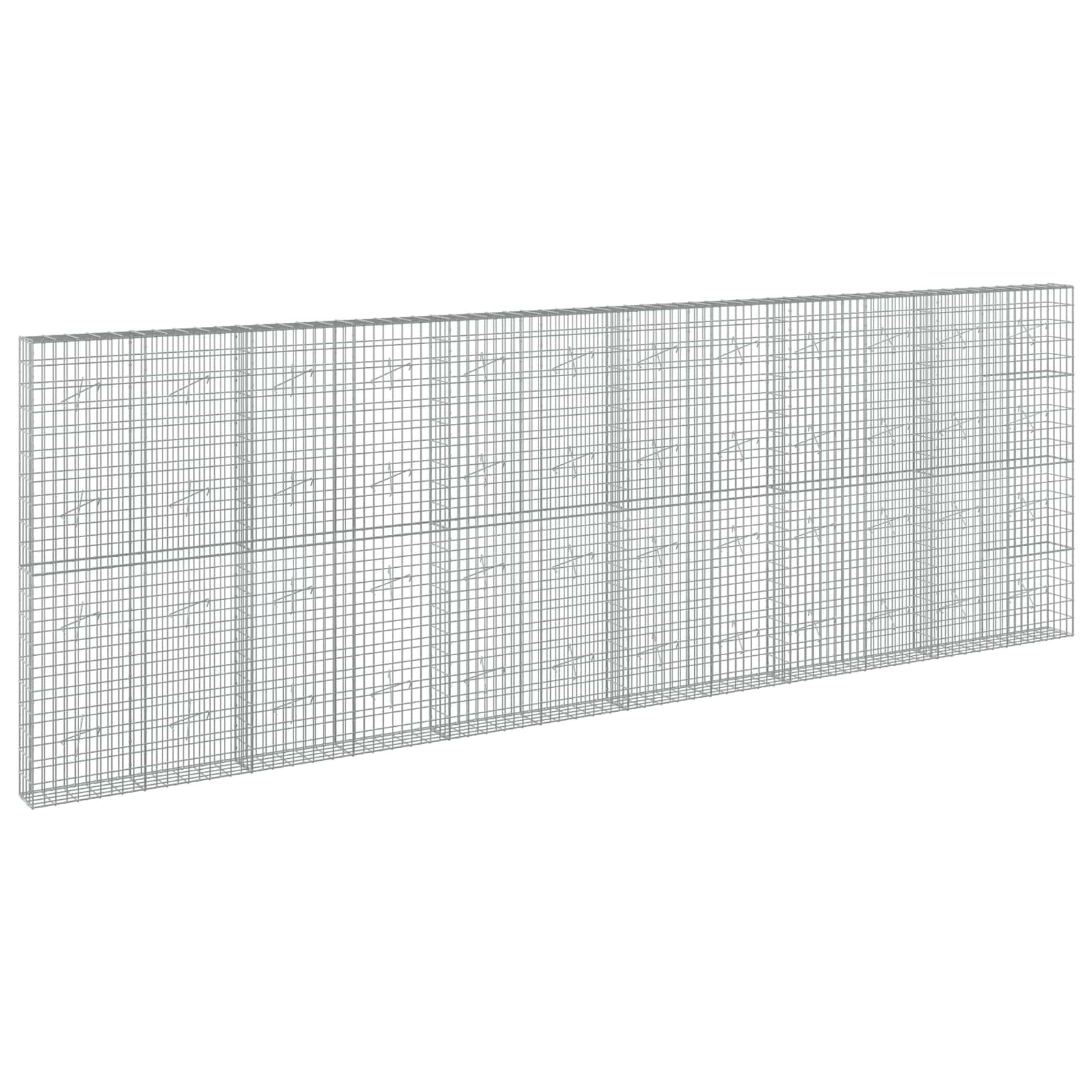 Gabione Mit 5 Mm Draht Und 5x10 Cm Maschen 700x20x200 Cm Vidaxl