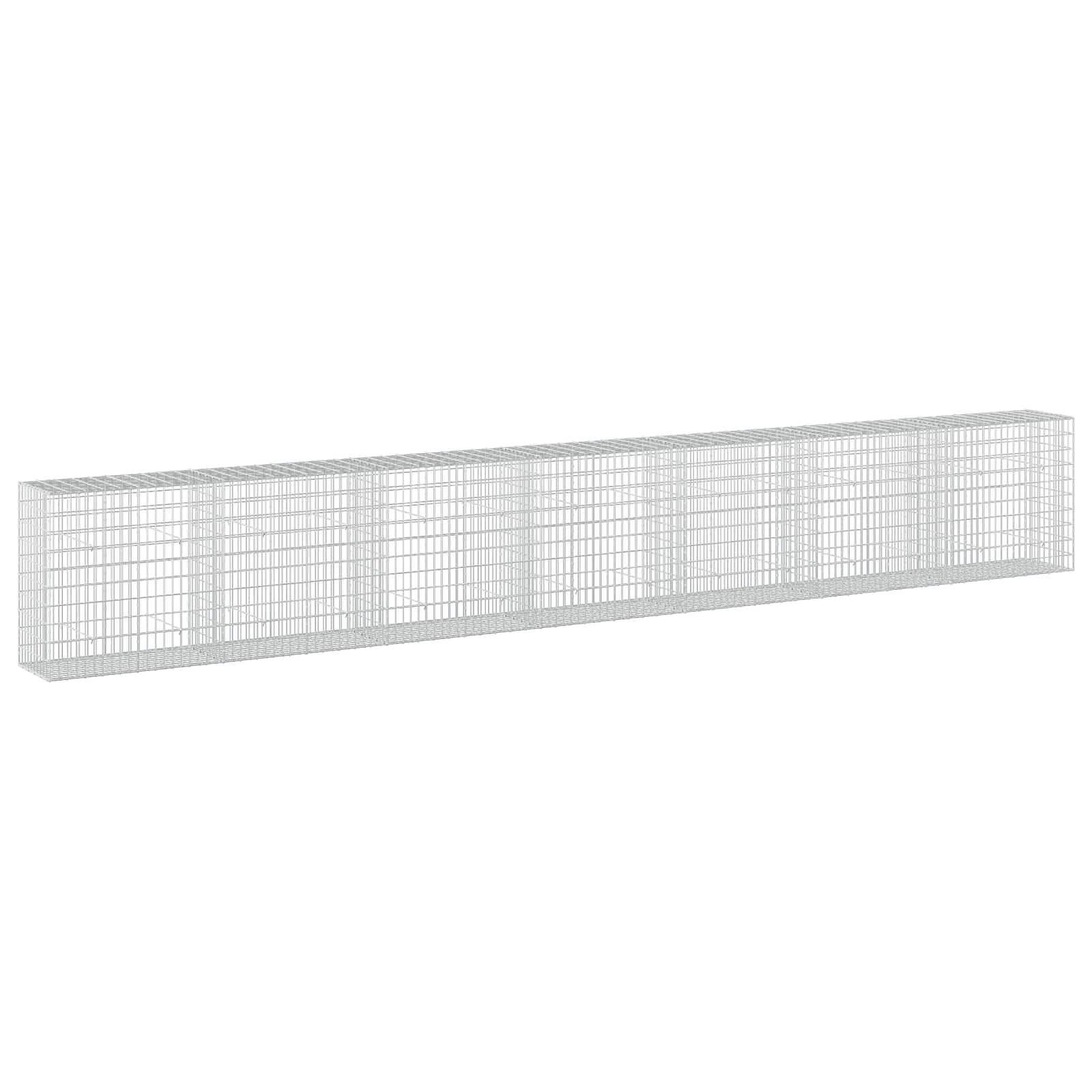 Gabione Mit 5 Mm Draht Und 5x10 Cm Maschen 700x50x100 Cm Vidaxl