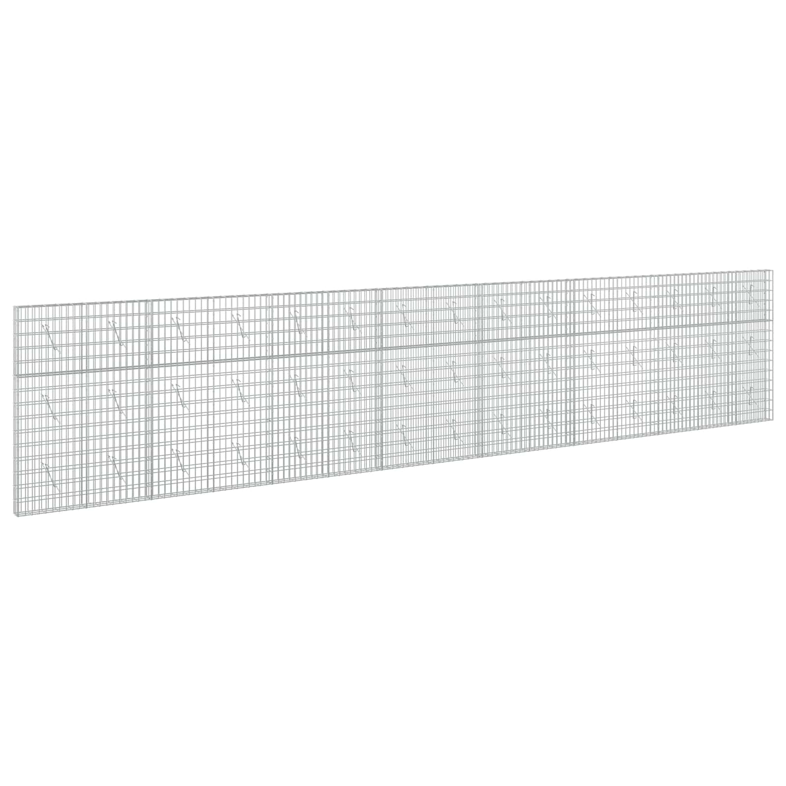 Gabione Mit 5 Mm Draht Und 5x10 Cm Maschen 750x10x150 Cm Vidaxl