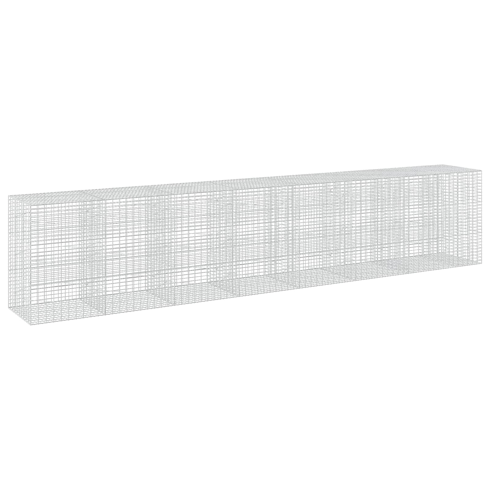 Gabione Mit 5 Mm Draht Und 5x10 Cm Maschen 750x100x150 Cm Vidaxl