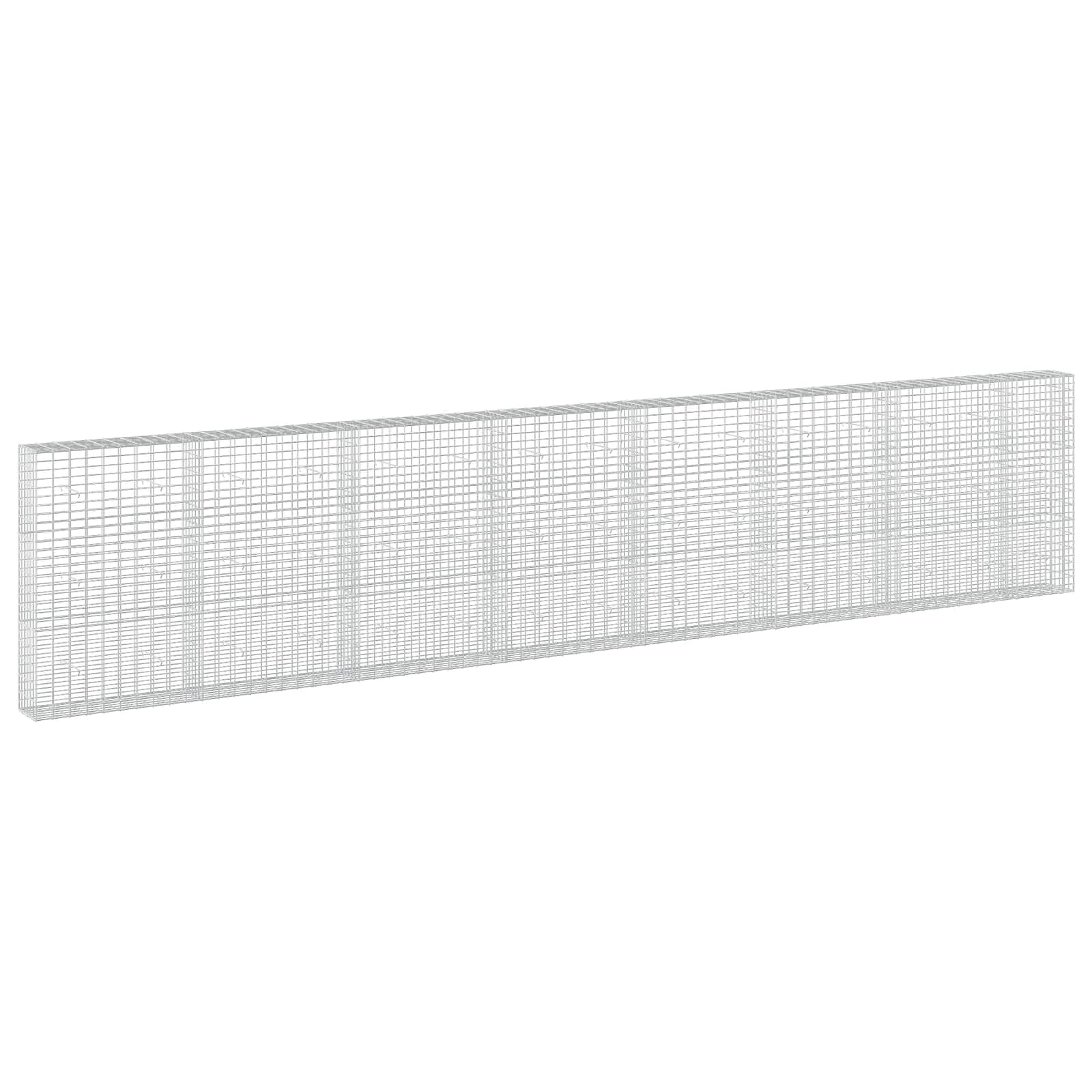 Gabione Mit 5 Mm Draht Und 5x10 Cm Maschen 750x30x150 Cm Vidaxl