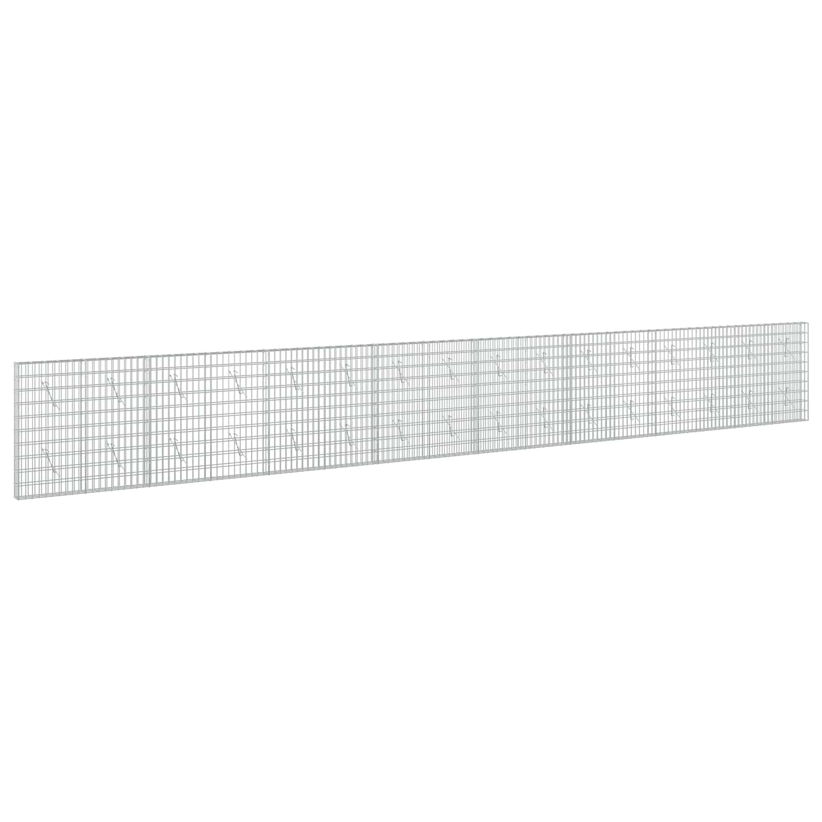 Gabione Mit 5 Mm Draht Und 5x10 Cm Maschen 800x10x100 Cm Vidaxl