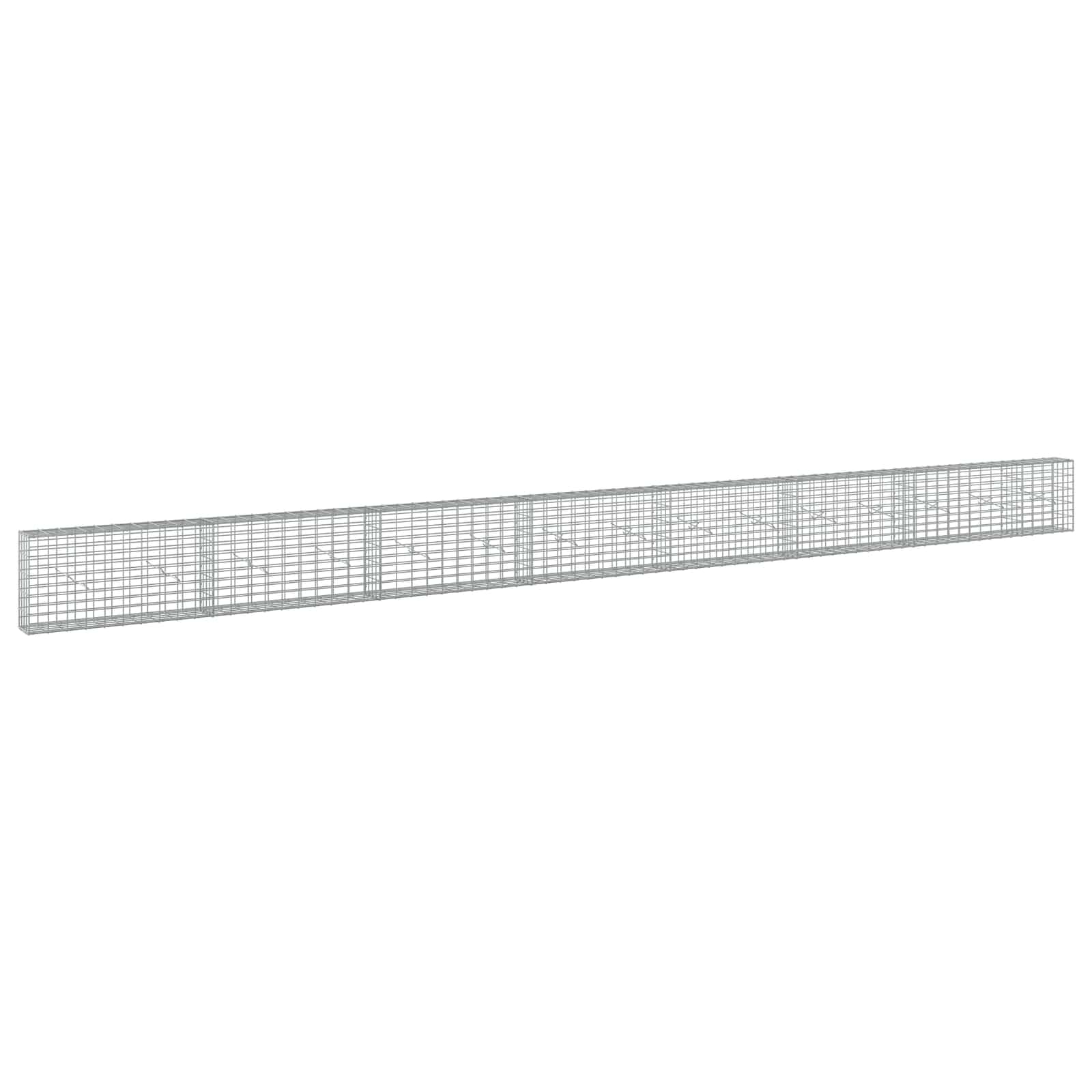 Gabione Mit 5 Mm Draht Und 5x10 Cm Maschen 750x20x50 Cm Vidaxl