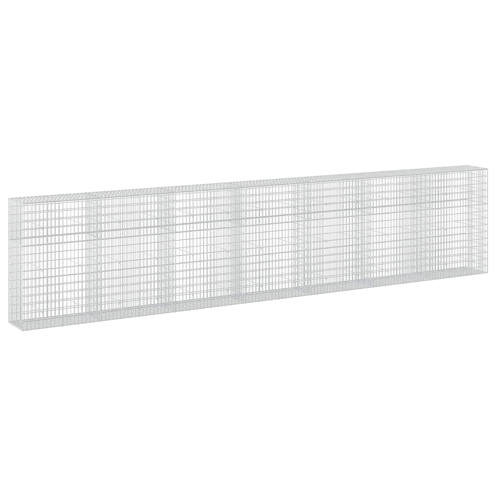 Gabione Mit 5 Mm Draht Und 5x10 Cm Maschen 750x50x150 Cm Vidaxl