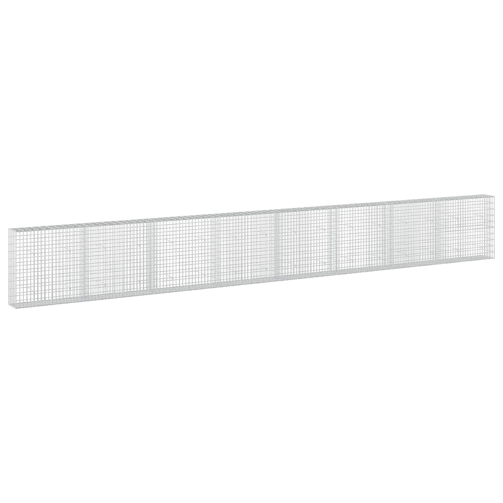 Gabione Mit 5 Mm Draht Und 5x10 Cm Maschen 800x30x100 Cm Vidaxl