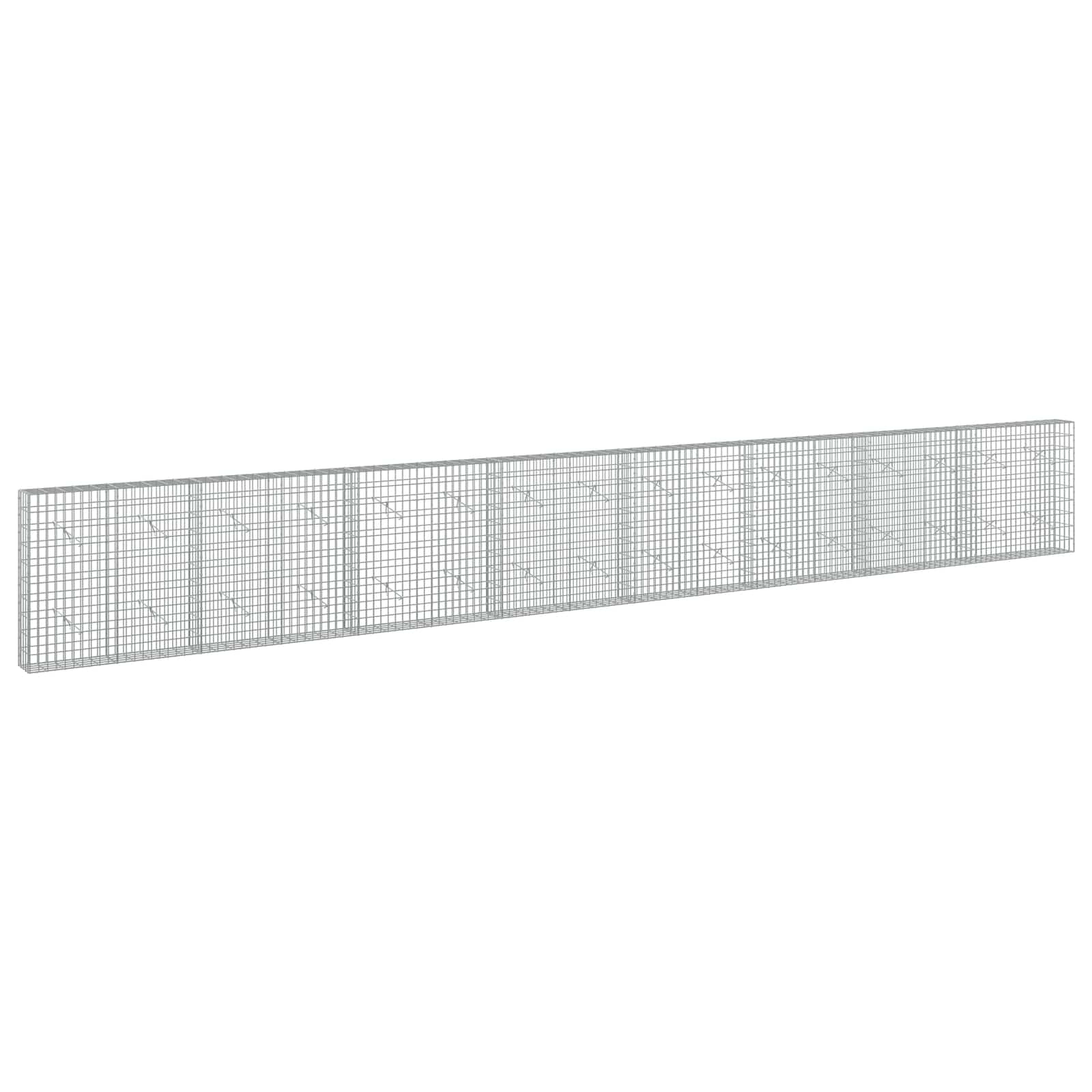 Gabione Mit 5 Mm Draht Und 5x10 Cm Maschen 800x20x100 Cm Vidaxl