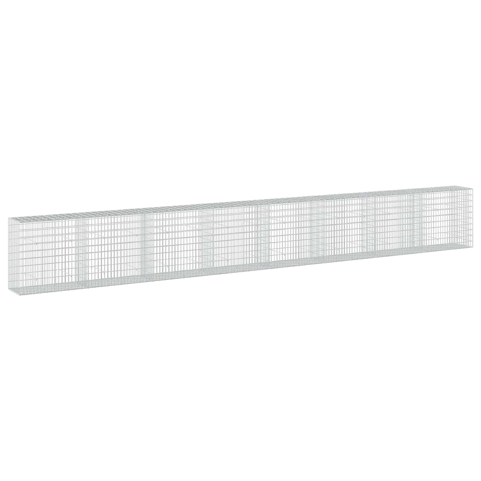 Gabione Mit 5 Mm Draht Und 5x10 Cm Maschen 800x50x100 Cm Vidaxl