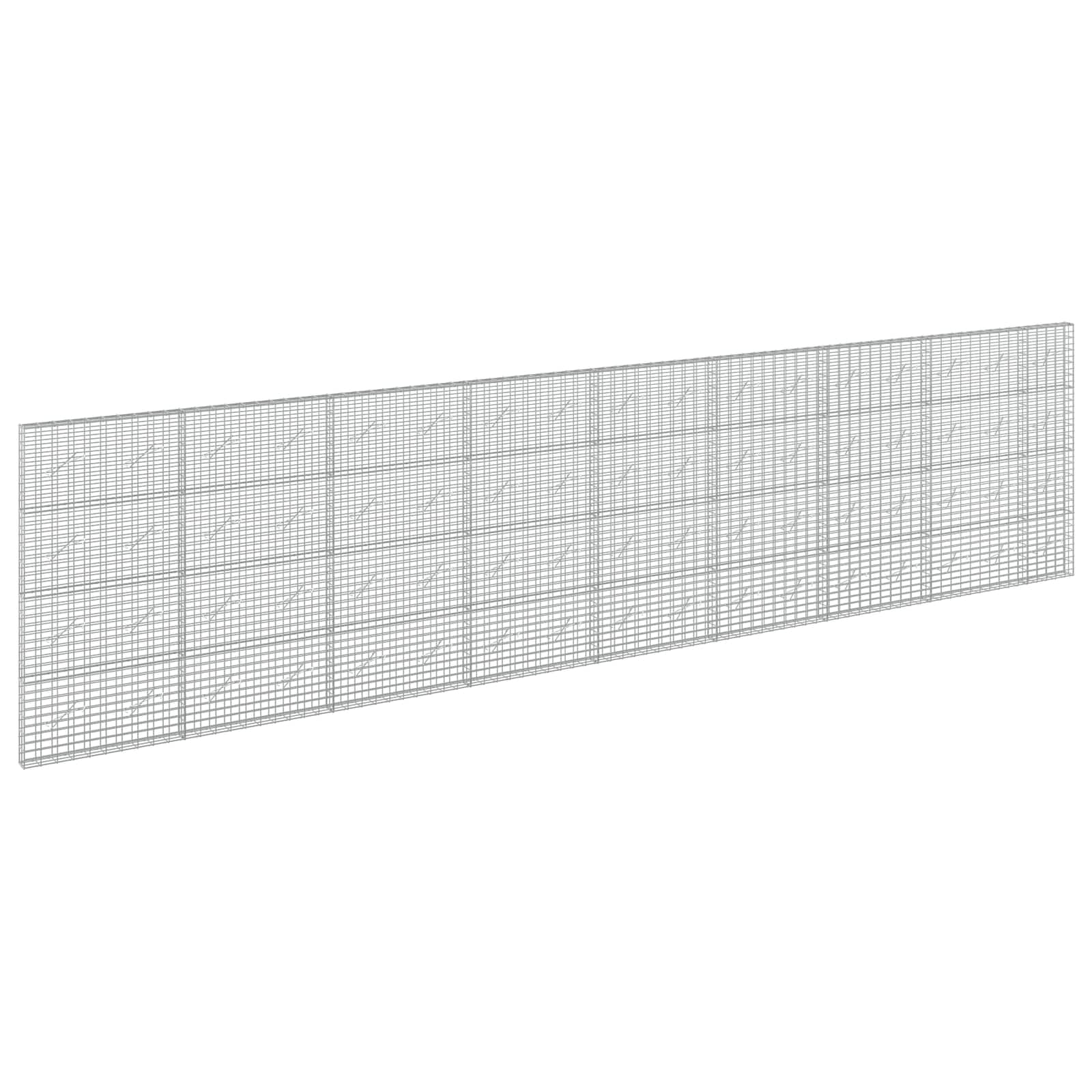 Gabione Mit 5 Mm Draht Und 5x10 Cm Maschen 850x10x200 Cm Vidaxl