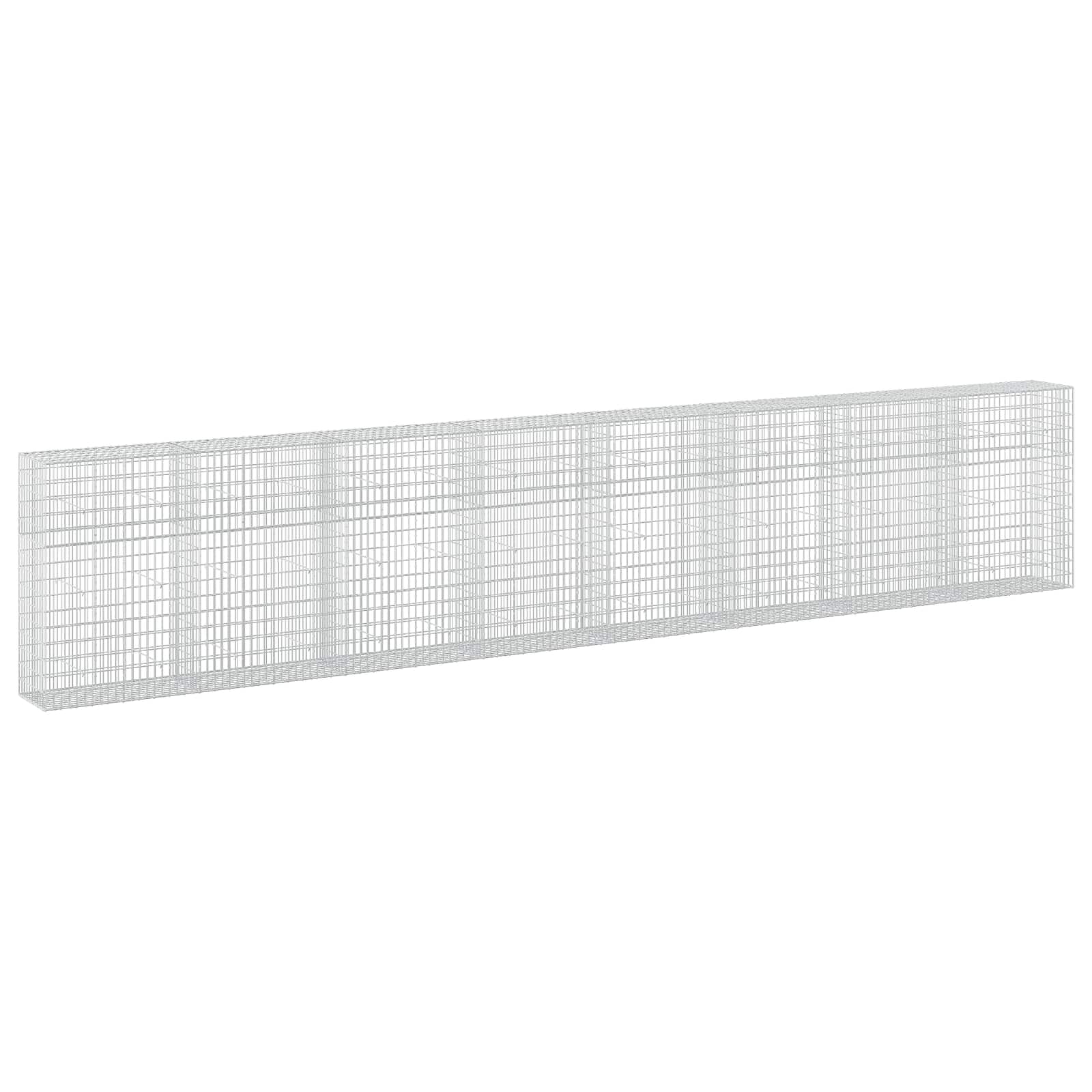 Gabione Mit 5 Mm Draht Und 5x10 Cm Maschen 800x50x150 Cm Vidaxl