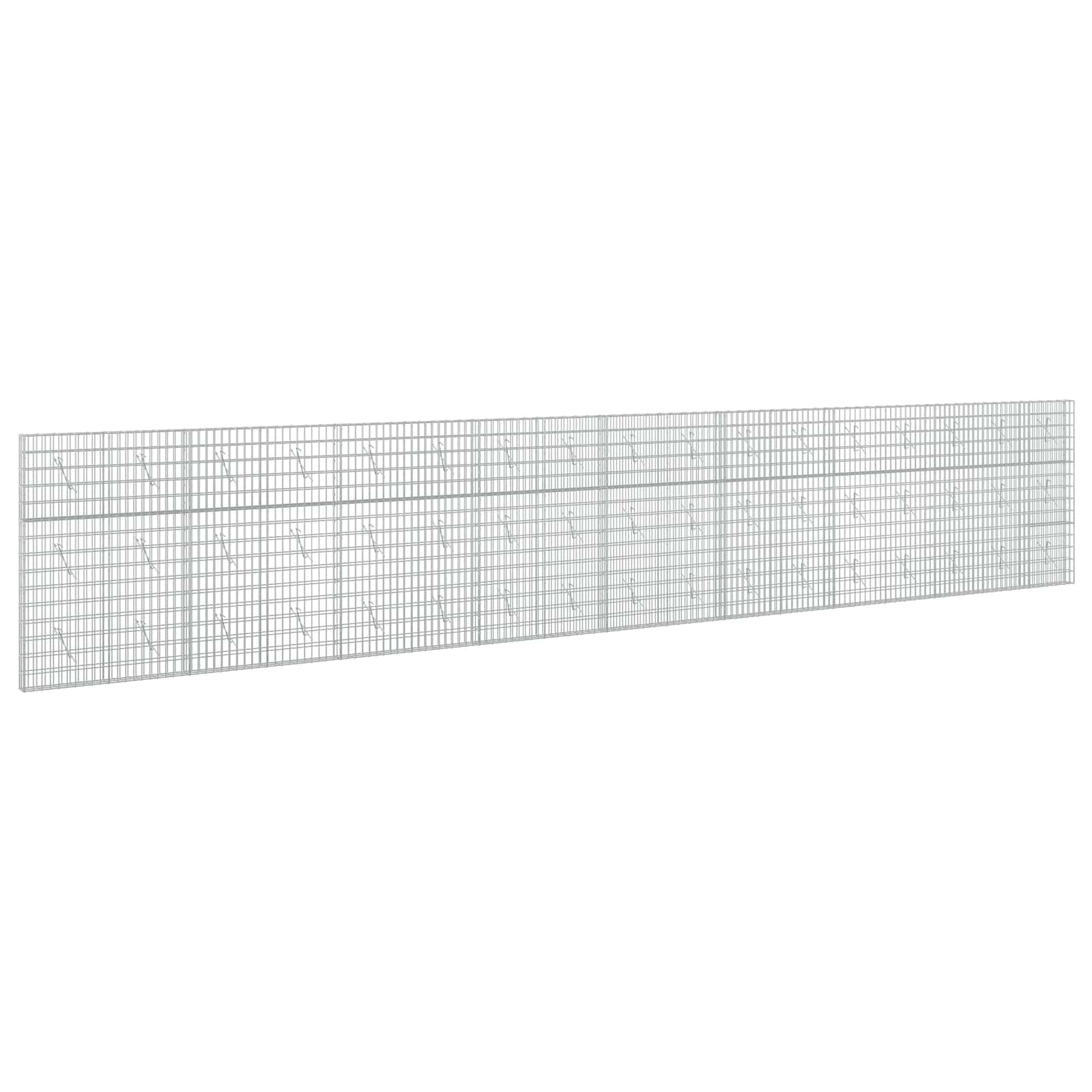 Gabione Mit 5 Mm Draht Und 5x10 Cm Maschen 850x10x150 Cm Vidaxl
