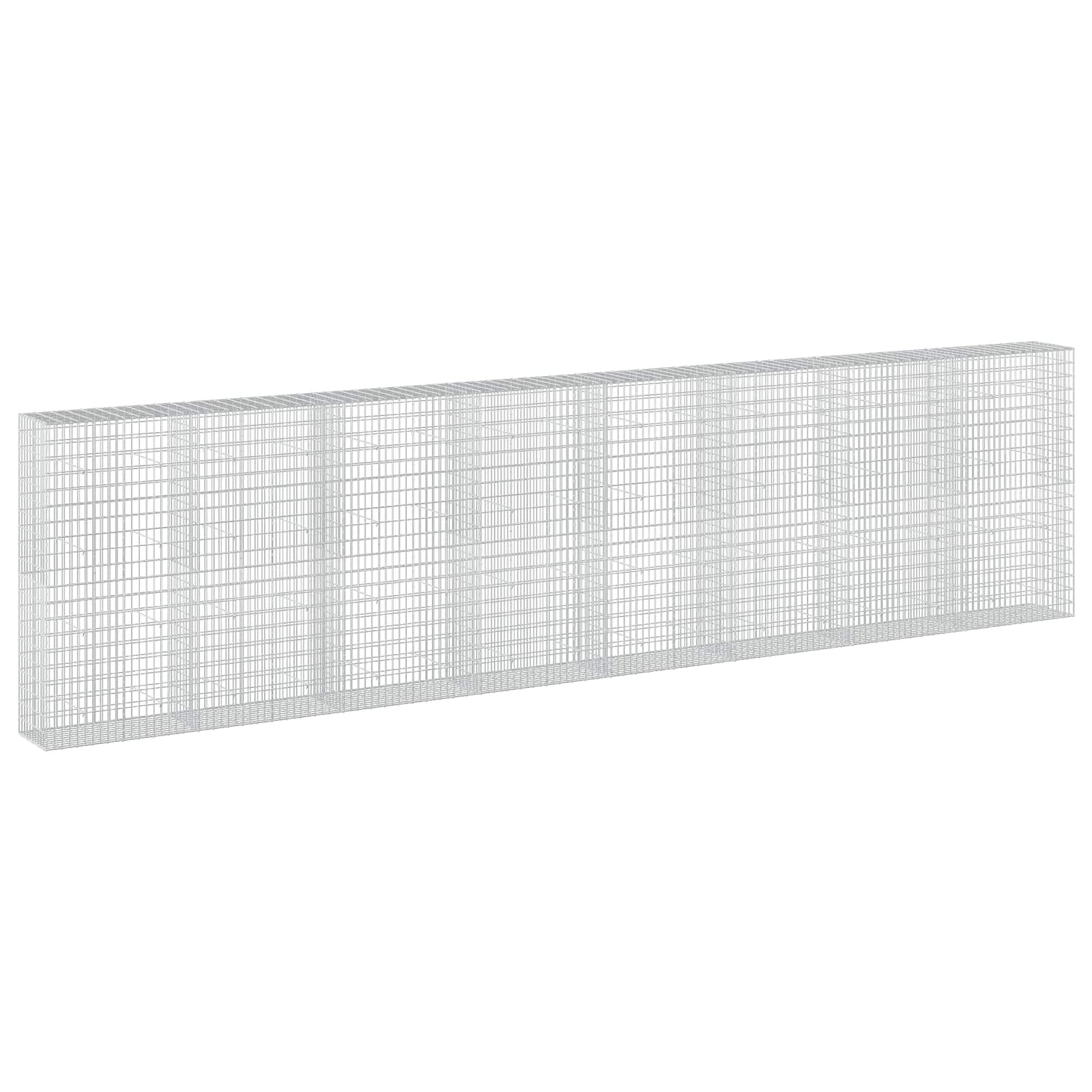 Gabione Mit 5 Mm Draht Und 5x10 Cm Maschen 800x50x200 Cm Vidaxl