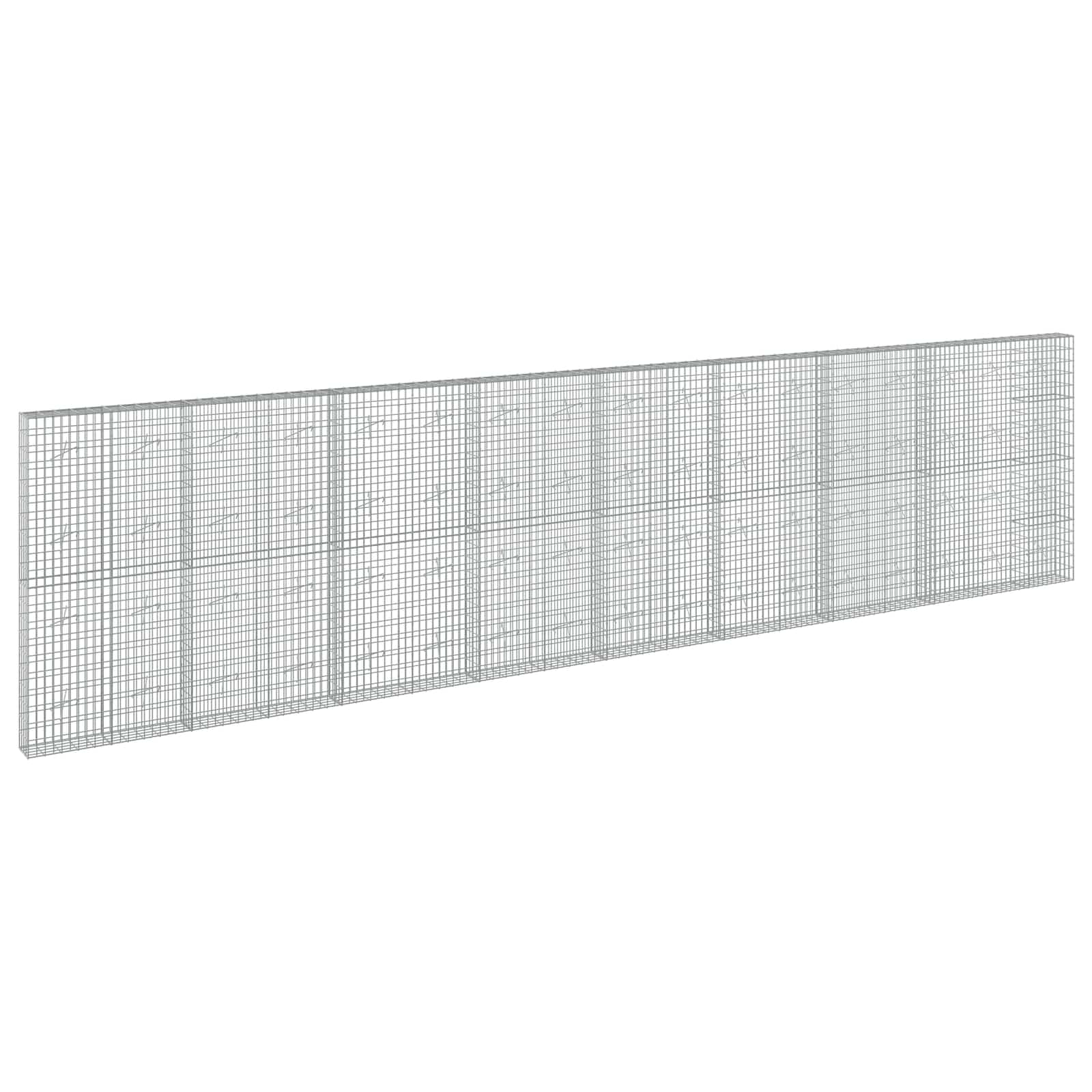 Gabione Mit 5 Mm Draht Und 5x10 Cm Maschen 850x20x200 Cm Vidaxl