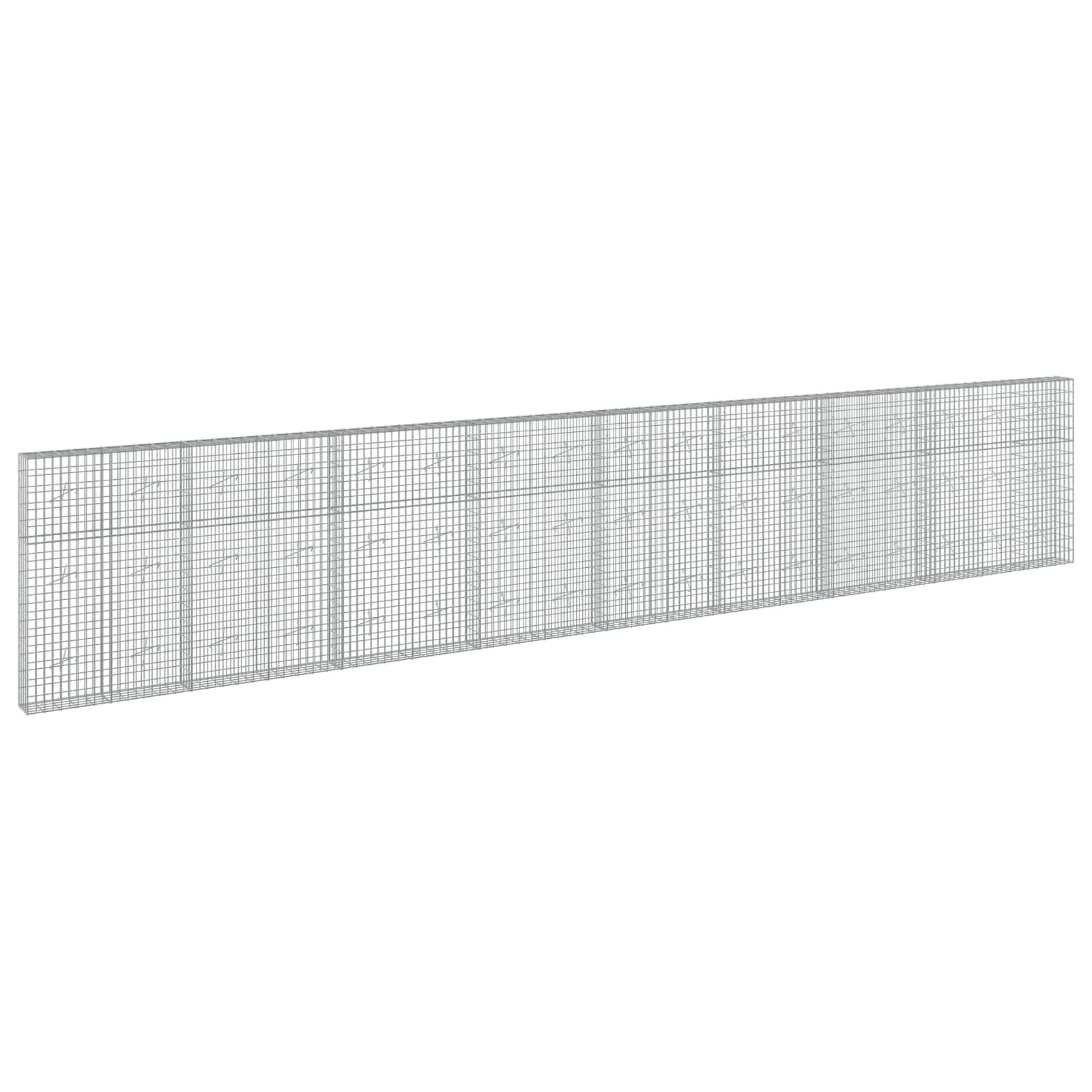 Gabione Mit 5 Mm Draht Und 5x10 Cm Maschen 850x20x150 Cm Vidaxl