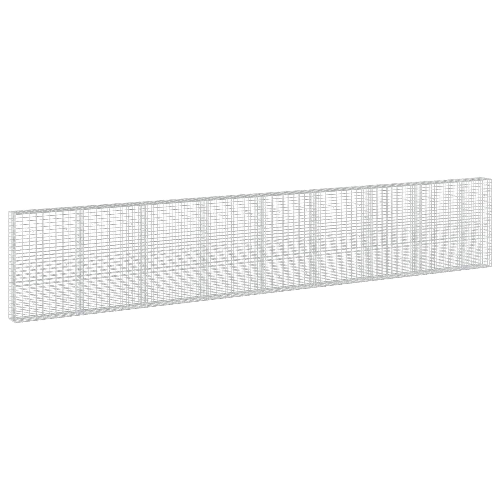 Gabione Mit 5 Mm Draht Und 5x10 Cm Maschen 850x30x150 Cm Vidaxl