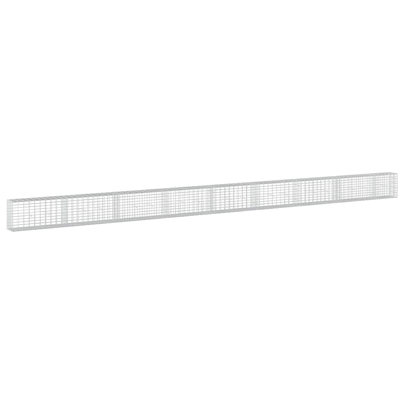 Gabione Mit 5 Mm Draht Und 5x10 Cm Maschen 850x30x50 Cm Vidaxl