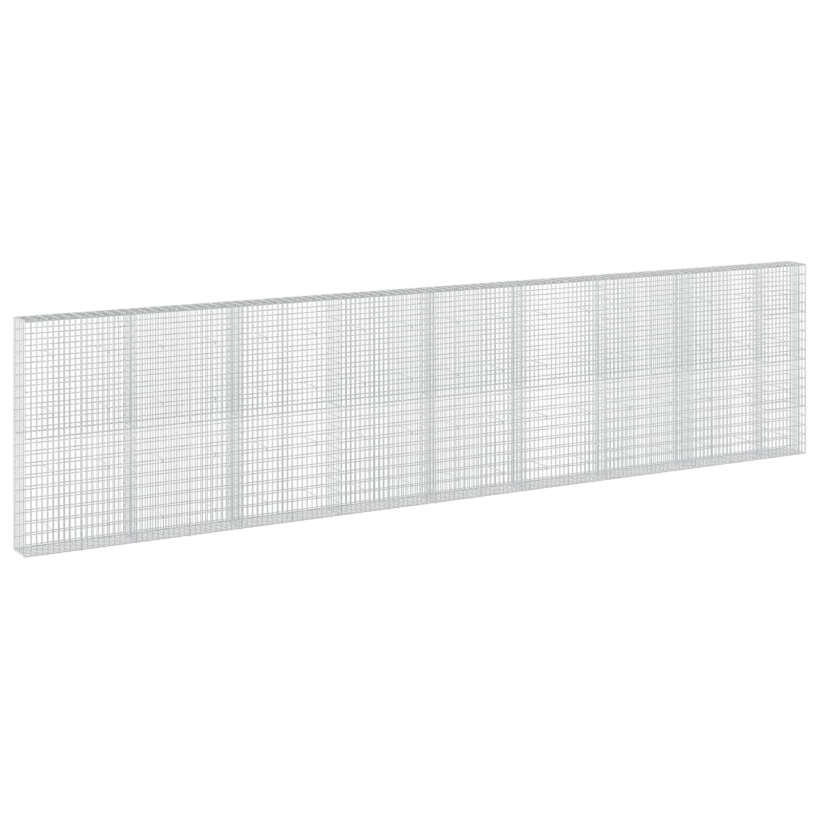 Gabione Mit 5 Mm Draht Und 5x10 Cm Maschen 850x30x200 Cm Vidaxl