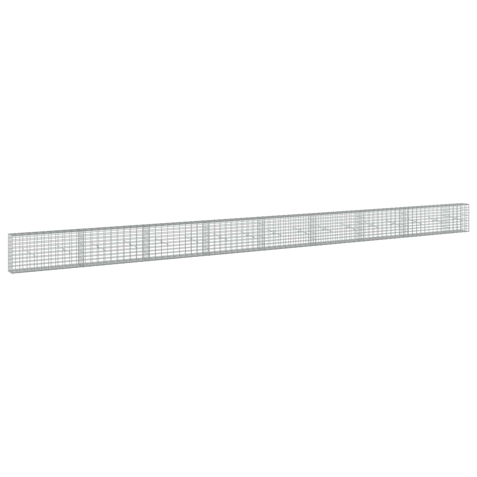 Gabione Mit 5 Mm Draht Und 5x10 Cm Maschen 850x20x50 Cm Vidaxl