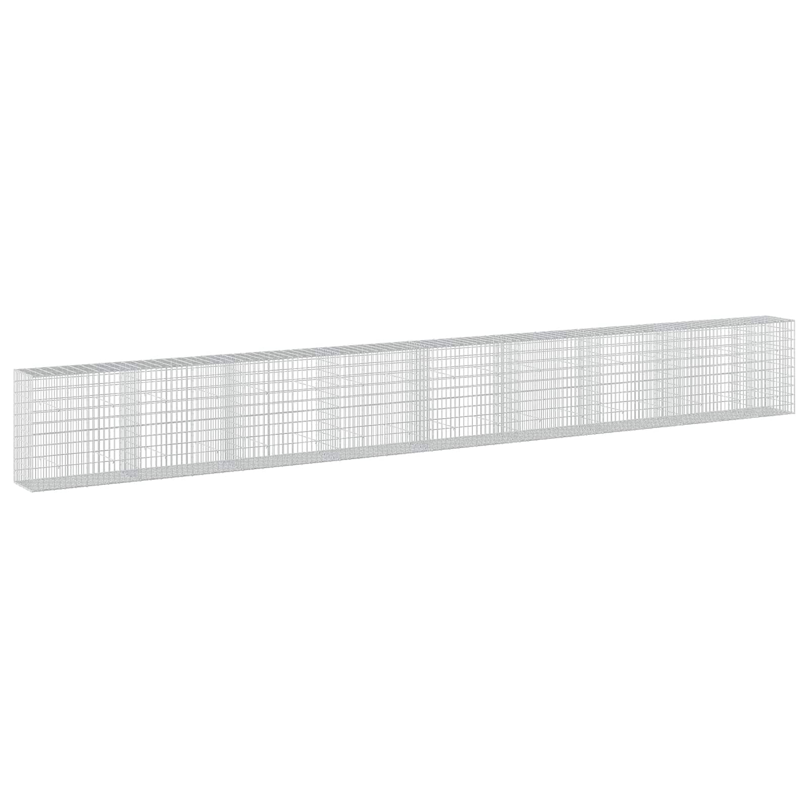 Gabione Mit 5 Mm Draht Und 5x10 Cm Maschen 850x50x100 Cm Vidaxl