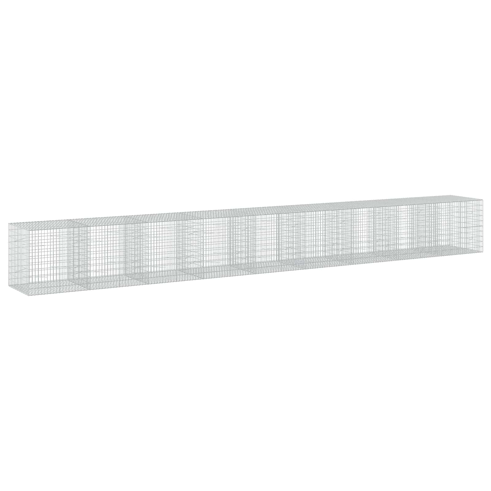 Gabione Mit 5 Mm Draht Und 5x10 Cm Maschen 900x100x100 Cm Vidaxl