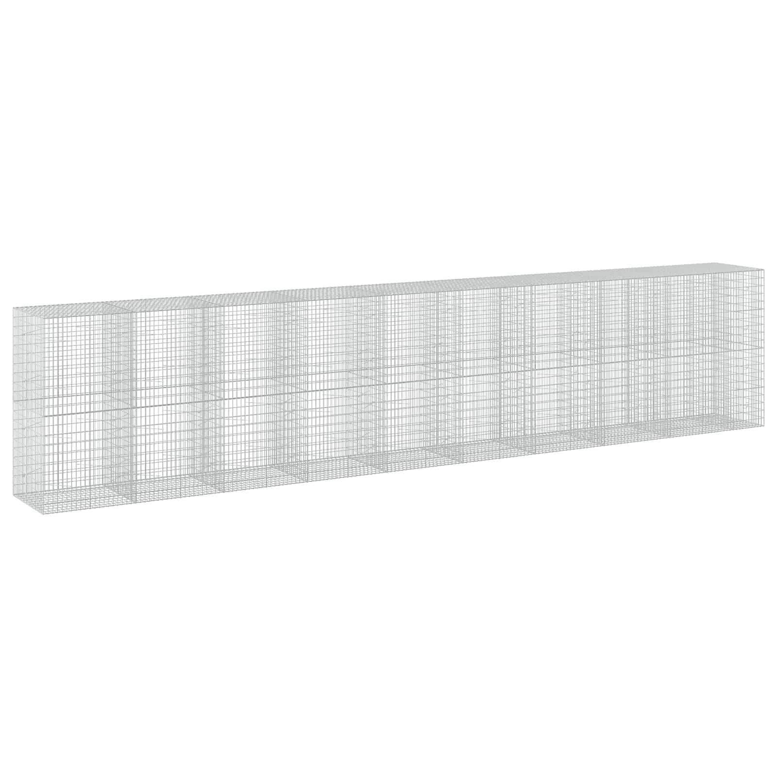 Gabione Mit 5 Mm Draht Und 5x10 Cm Maschen 950x100x200 Cm Vidaxl