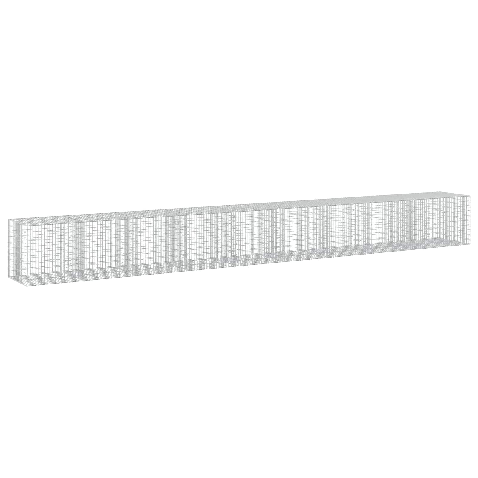 Gabione Mit 5 Mm Draht Und 5x10 Cm Maschen 950x100x100 Cm Vidaxl