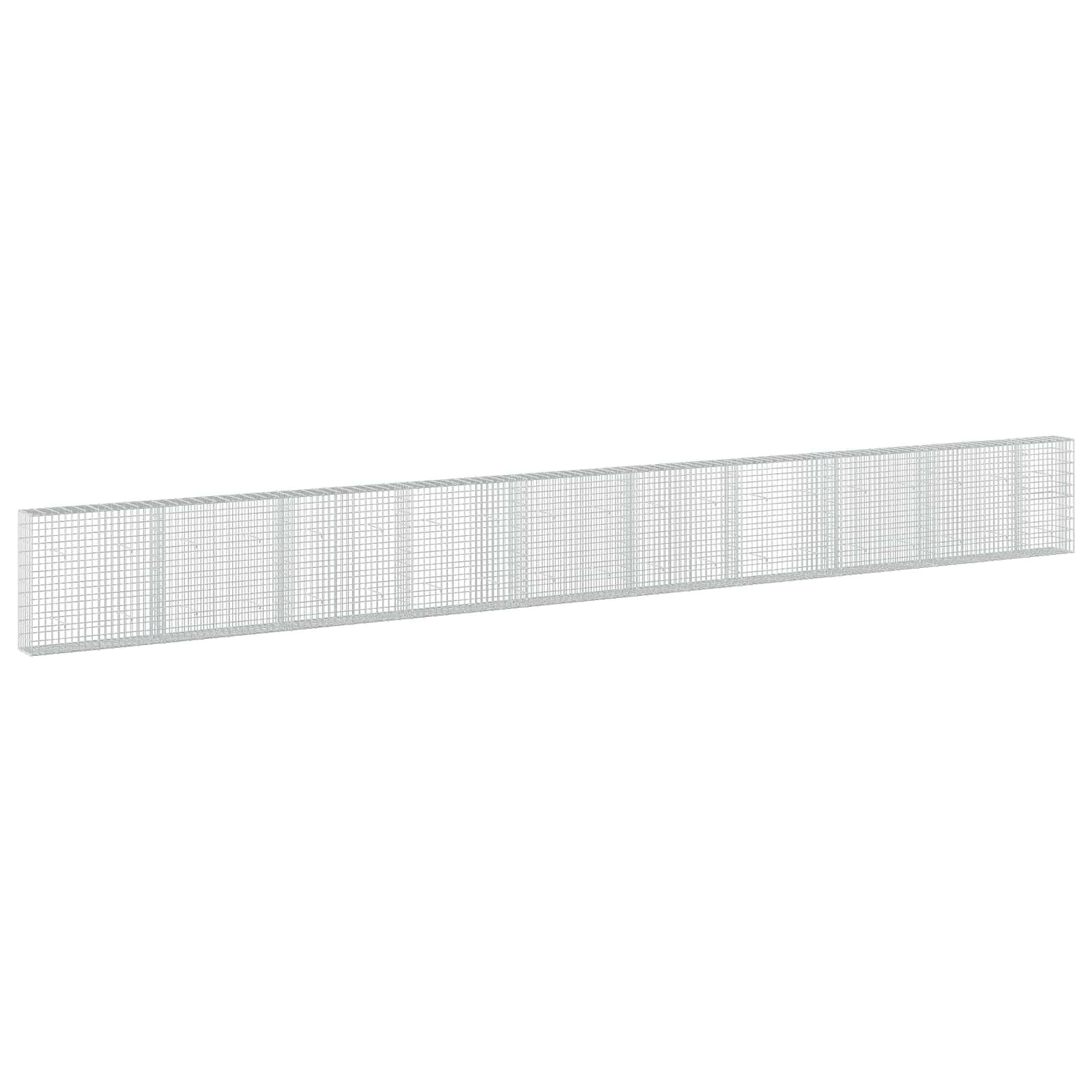 Gabione Mit 5 Mm Draht Und 5x10 Cm Maschen 950x30x100 Cm Vidaxl