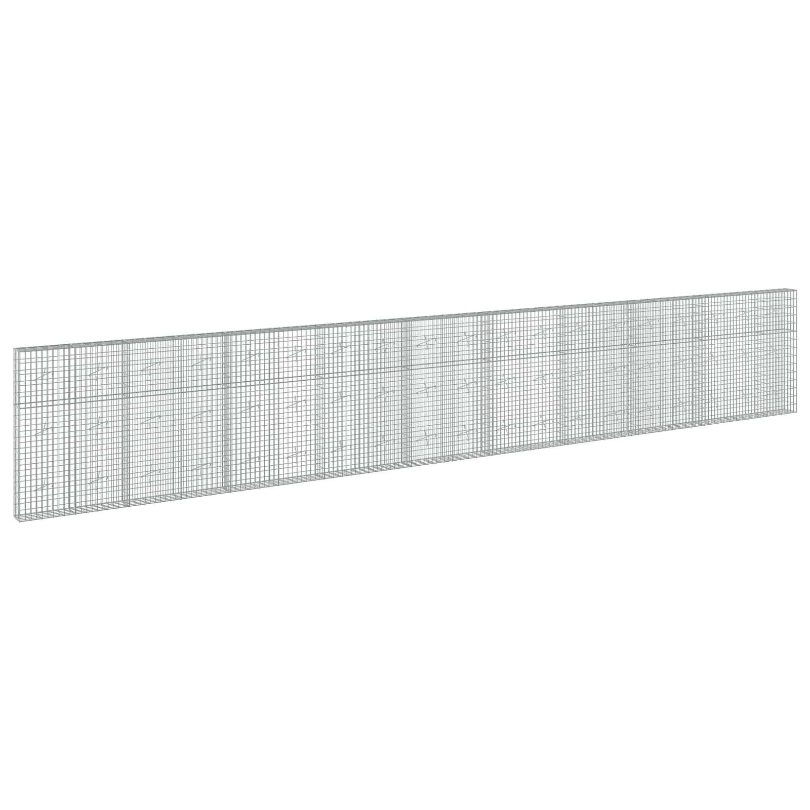 Gabione Mit 5 Mm Draht Und 5x10 Cm Maschen 950x20x150 Cm Vidaxl