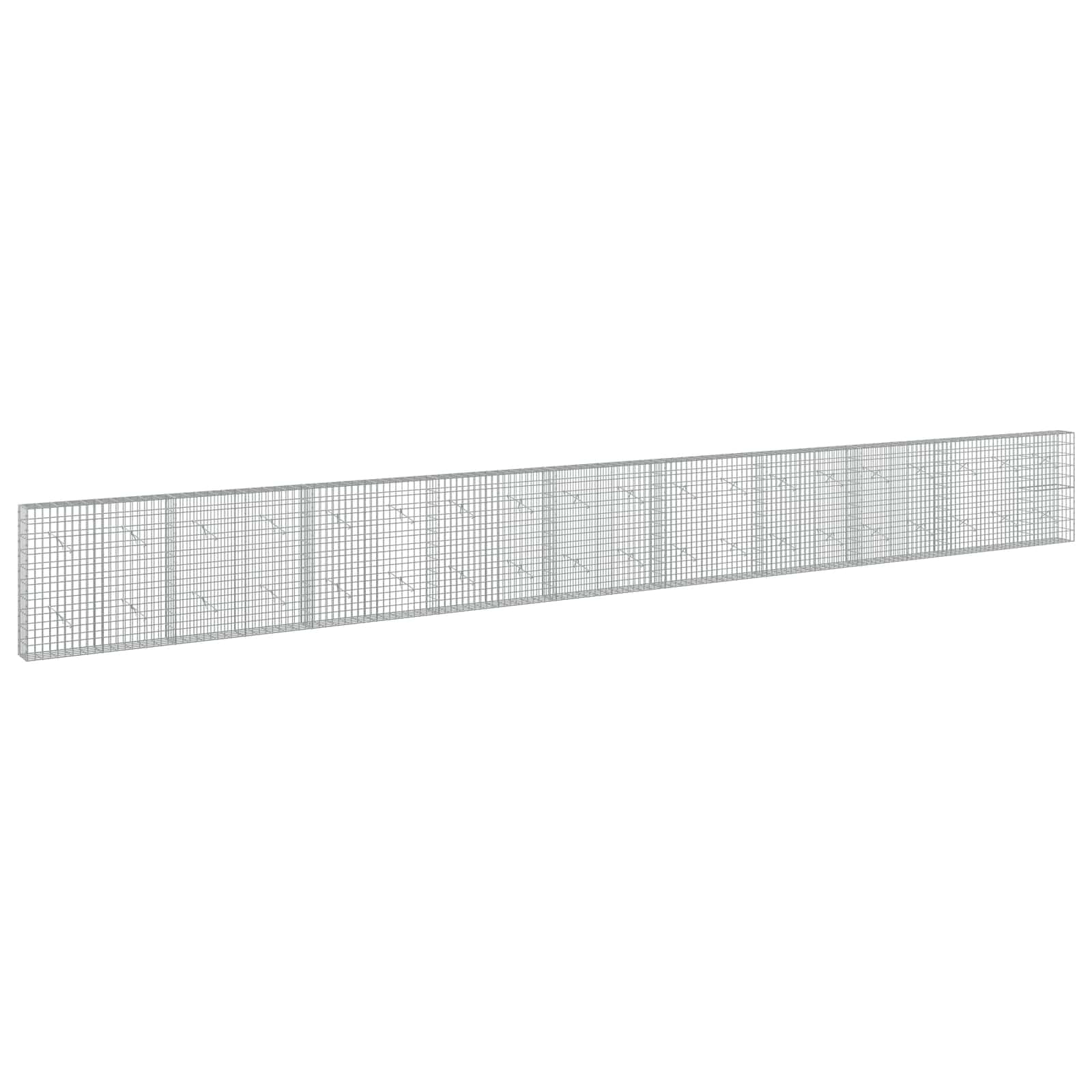 Gabione Mit 5 Mm Draht Und 5x10 Cm Maschen 950x20x100 Cm Vidaxl