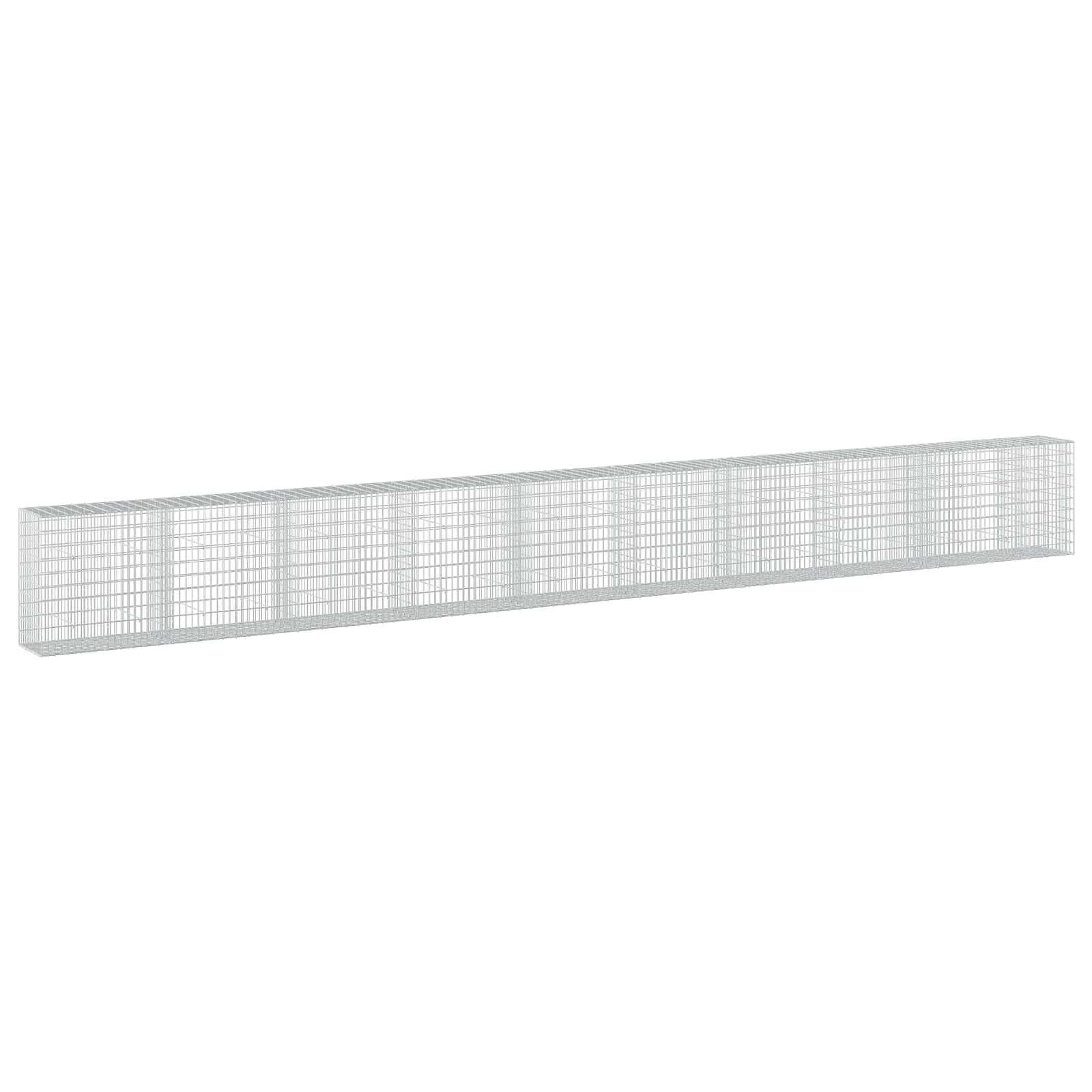 Gabione Mit 5 Mm Draht Und 5x10 Cm Maschen 950x50x100 Cm Vidaxl
