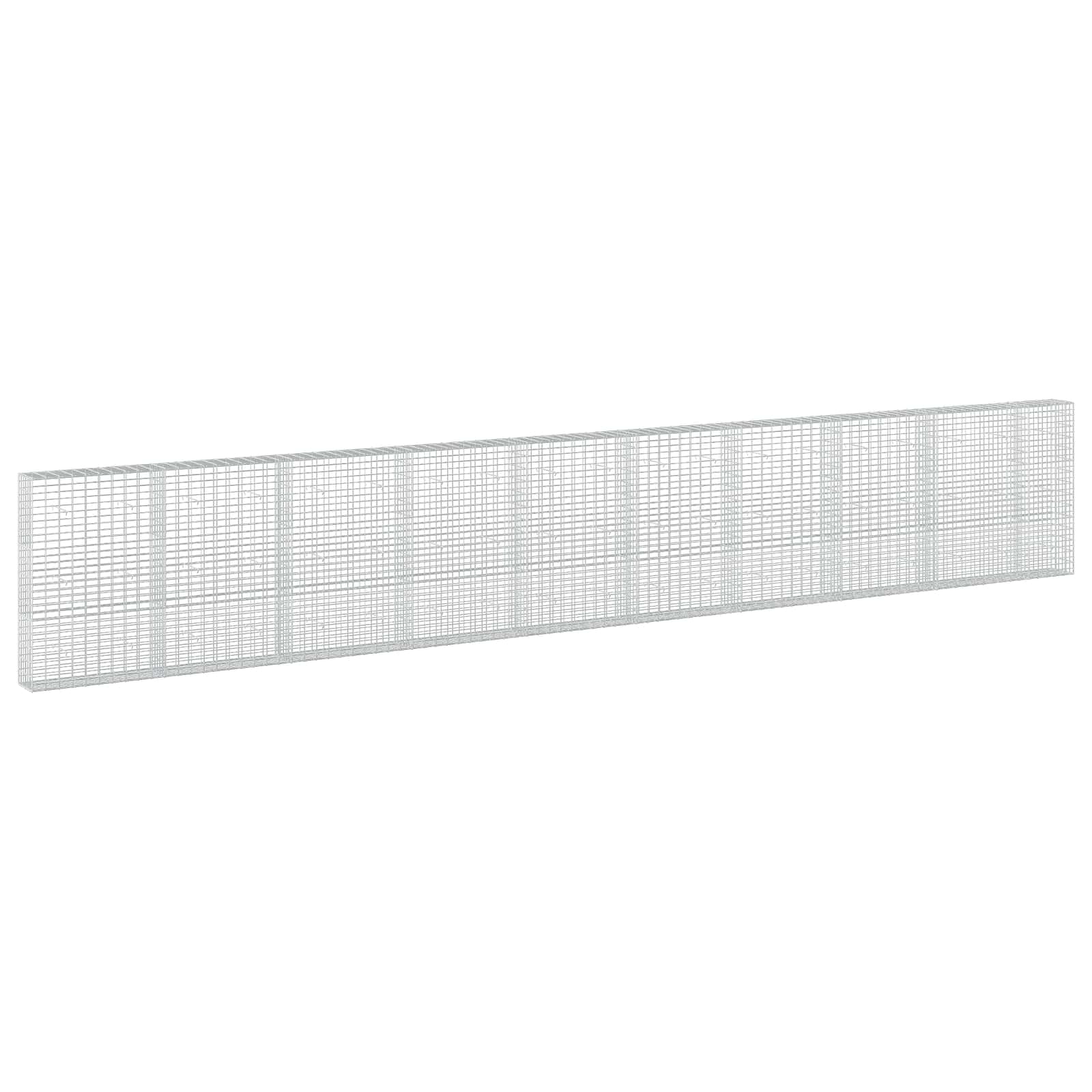 Gabione Mit 5 Mm Draht Und 5x10 Cm Maschen 950x30x150 Cm Vidaxl
