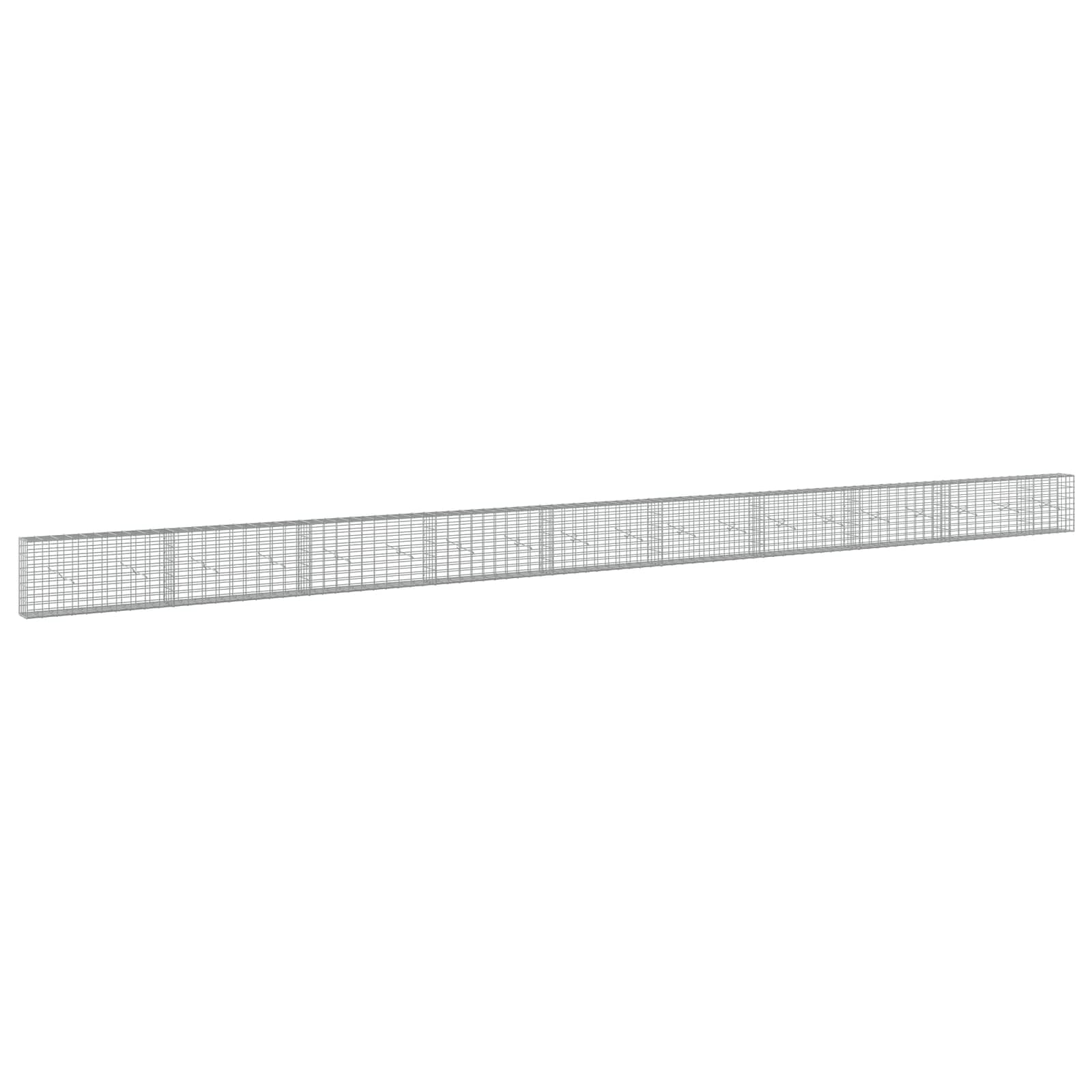Gabione Mit 5 Mm Draht Und 5x10 Cm Maschen 950x20x50 Cm Vidaxl