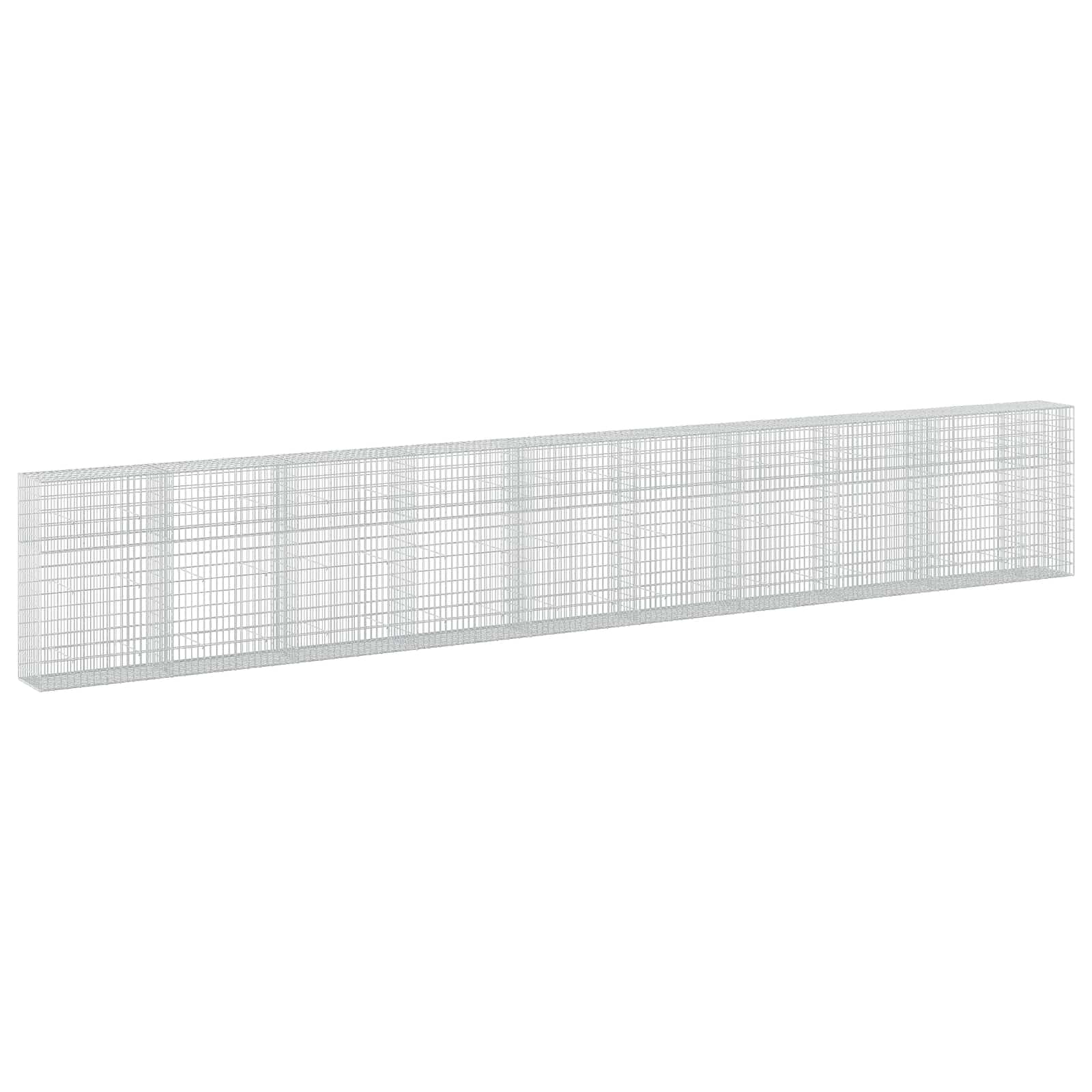 Gabione Mit 5 Mm Draht Und 5x10 Cm Maschen 950x50x150 Cm Vidaxl