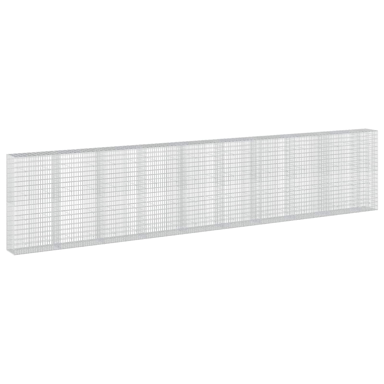 Gabione Mit 5 Mm Draht Und 5x10 Cm Maschen 950x50x200 Cm Vidaxl