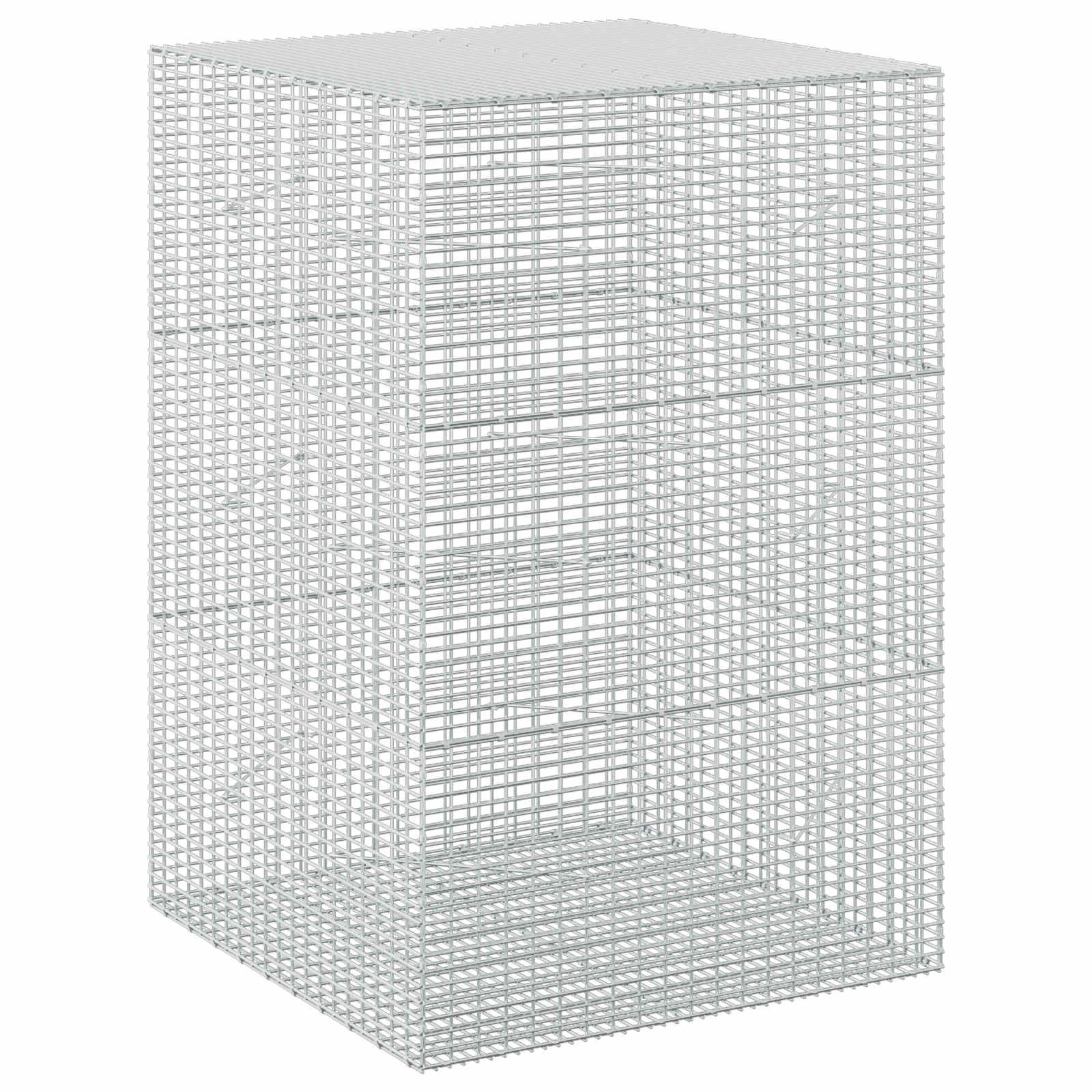 Gabione Mit 5 Mm Draht Und 5x2,5 Cm Maschen 100x100x150 Cm Vidaxl