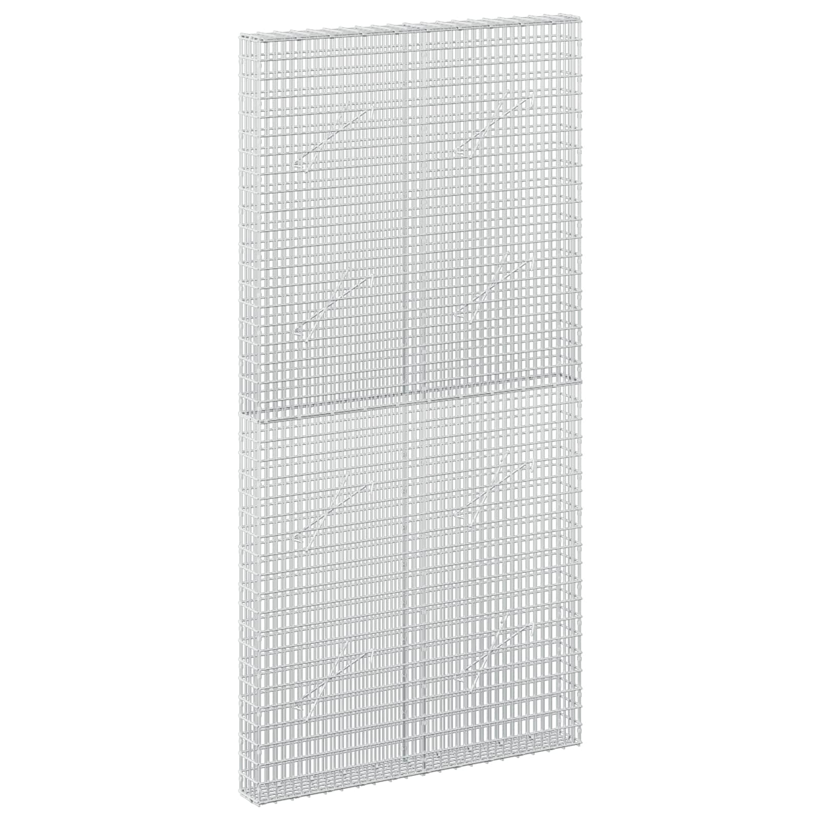 Gabione Mit 5 Mm Draht Und 5x2,5 Cm Maschen 100x10x200 Cm Vidaxl