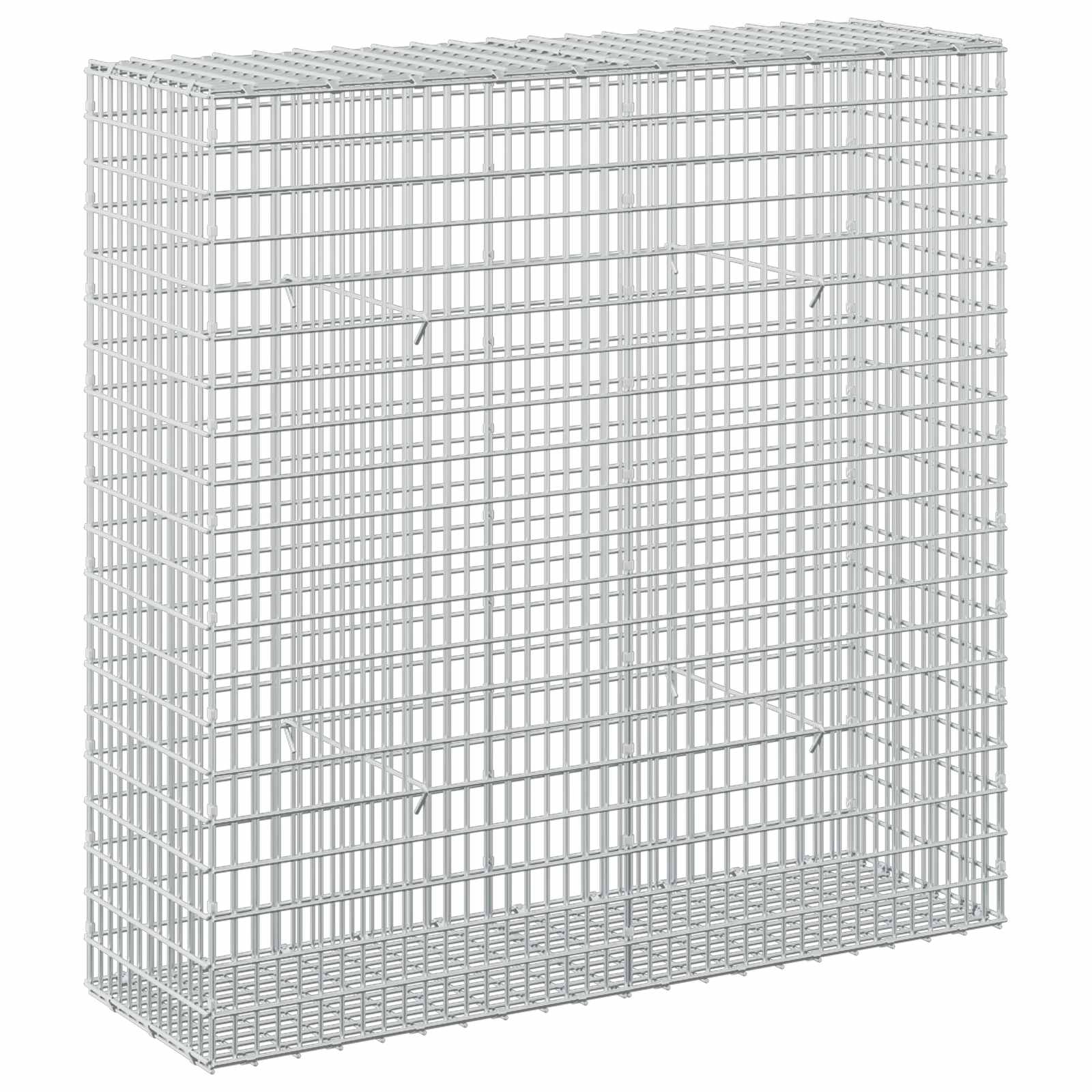 Gabione Mit 5 Mm Draht Und 5x2,5 Cm Maschen 100x30x100 Cm Vidaxl