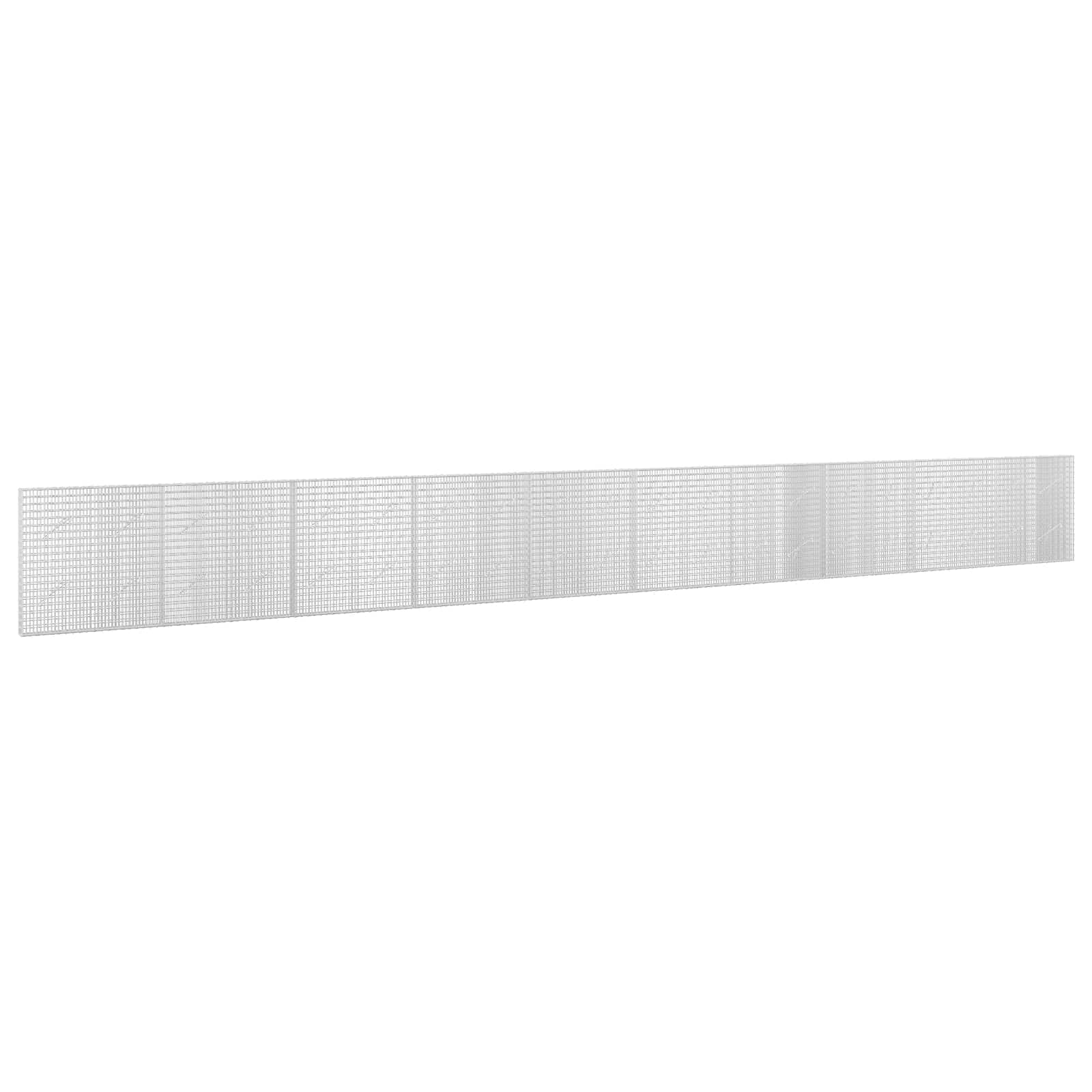 Gabione Mit 5 Mm Draht Und 5x2,5 Cm Maschen 1000x10x100 Cm Vidaxl