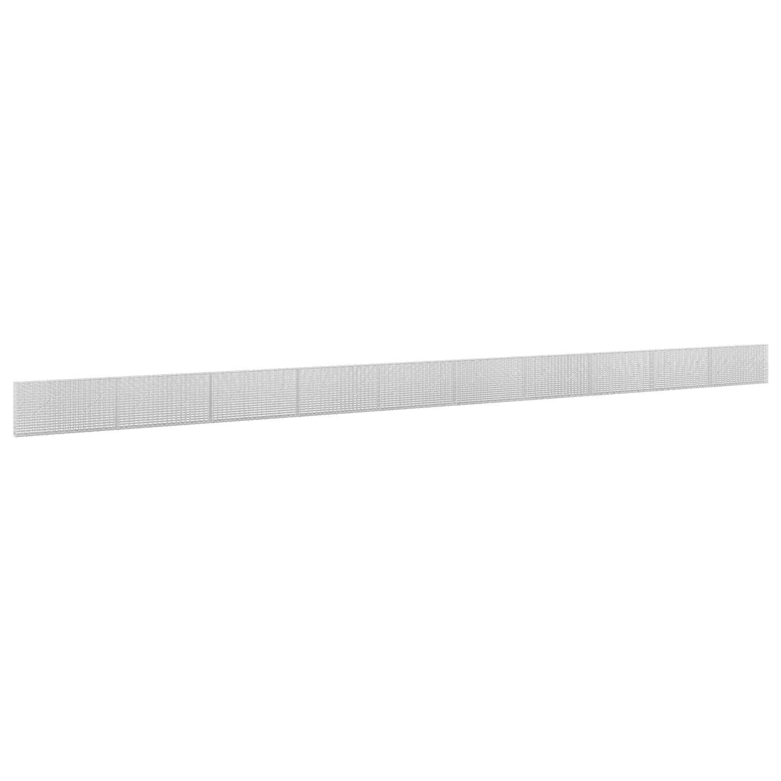 Gabione Mit 5 Mm Draht Und 5x2,5 Cm Maschen 1000x10x50 Cm Vidaxl