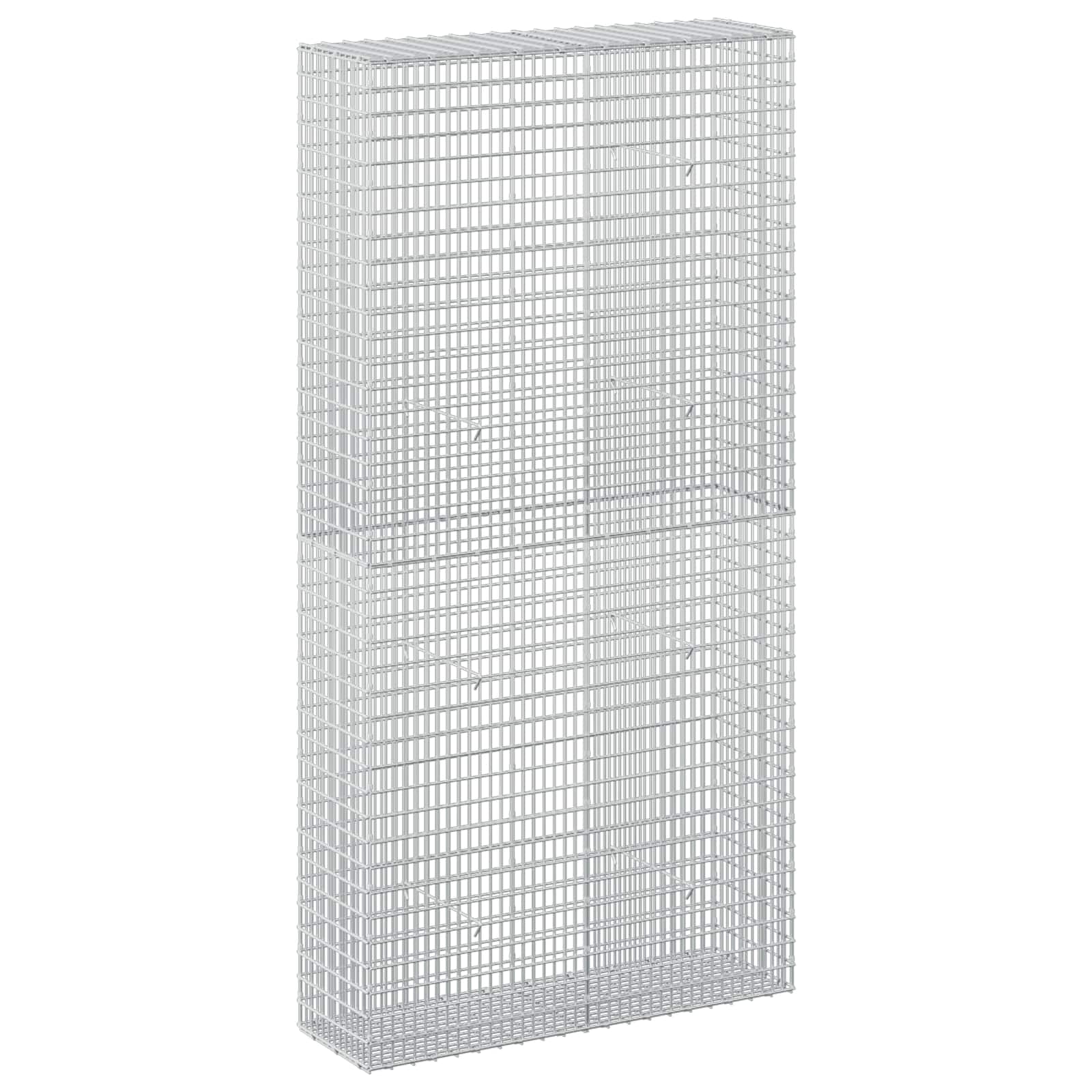 Gabione Mit 5 Mm Draht Und 5x2,5 Cm Maschen 100x30x200 Cm Vidaxl