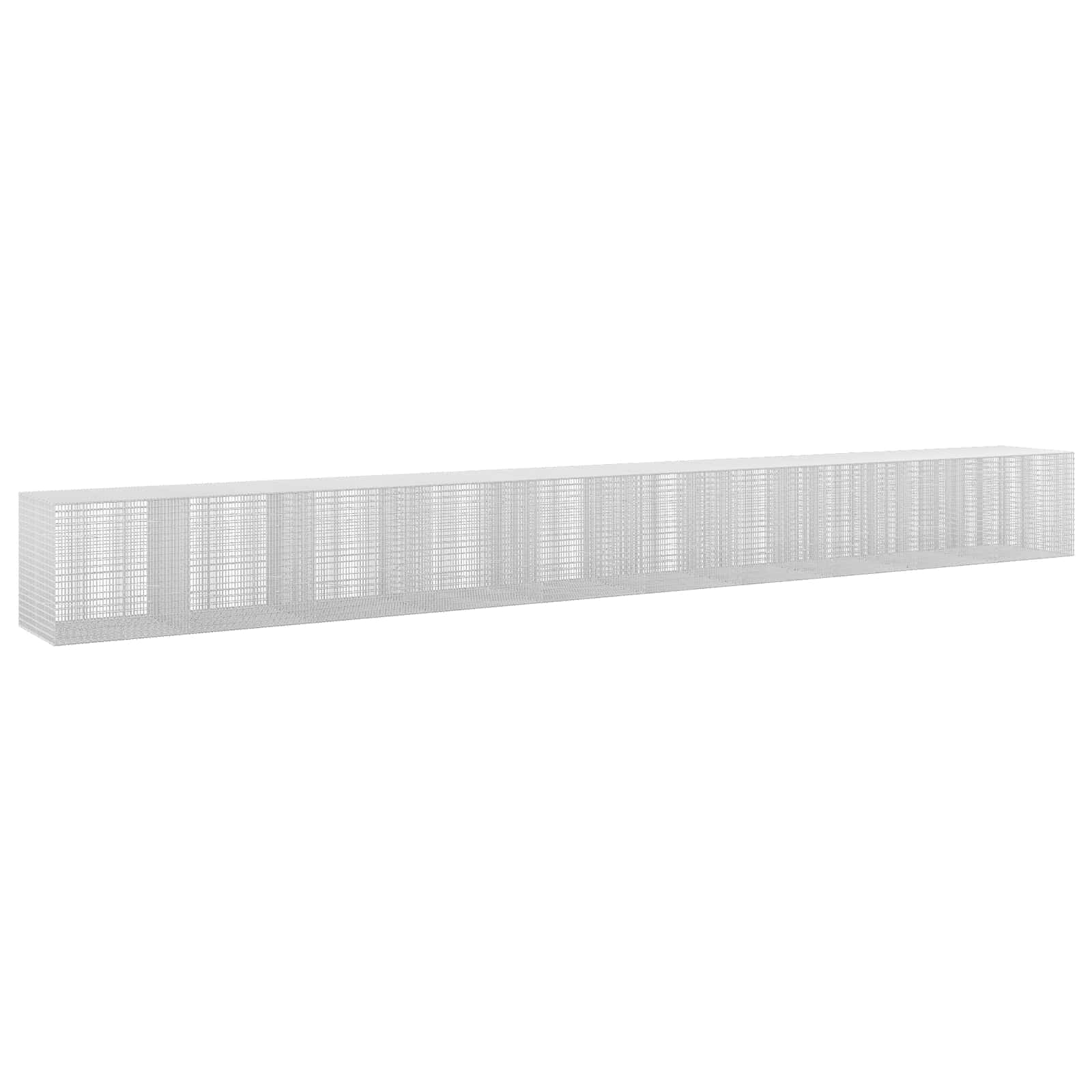 Gabione Mit 5 Mm Draht Und 5x2,5 Cm Maschen 1000x100x100 Cm Vidaxl