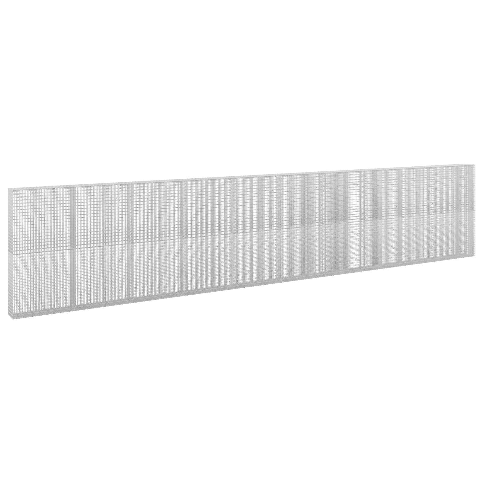 Gabione Mit 5 Mm Draht Und 5x2,5 Cm Maschen 1000x30x200 Cm Vidaxl