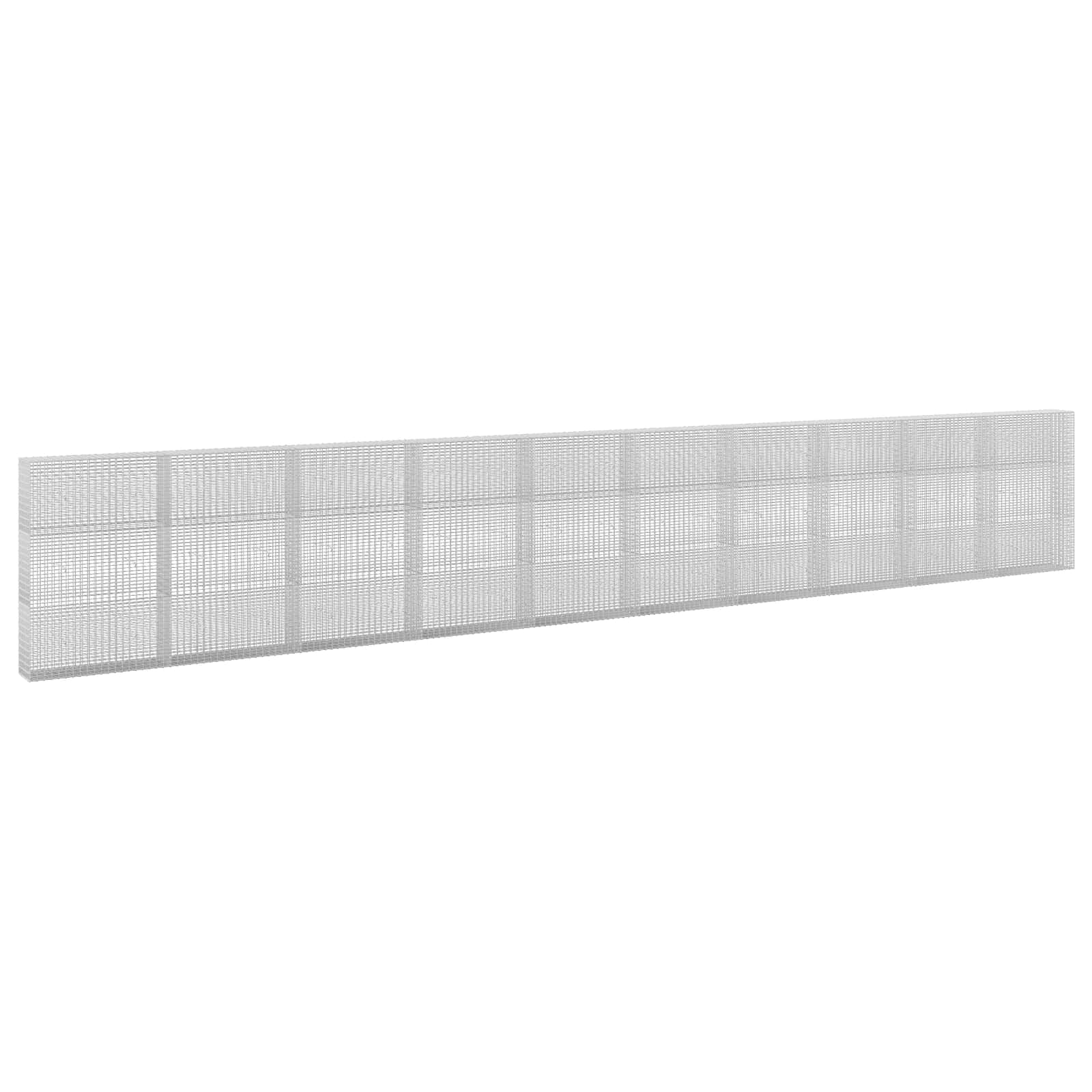 Gabione Mit 5 Mm Draht Und 5x2,5 Cm Maschen 1000x30x150 Cm Vidaxl